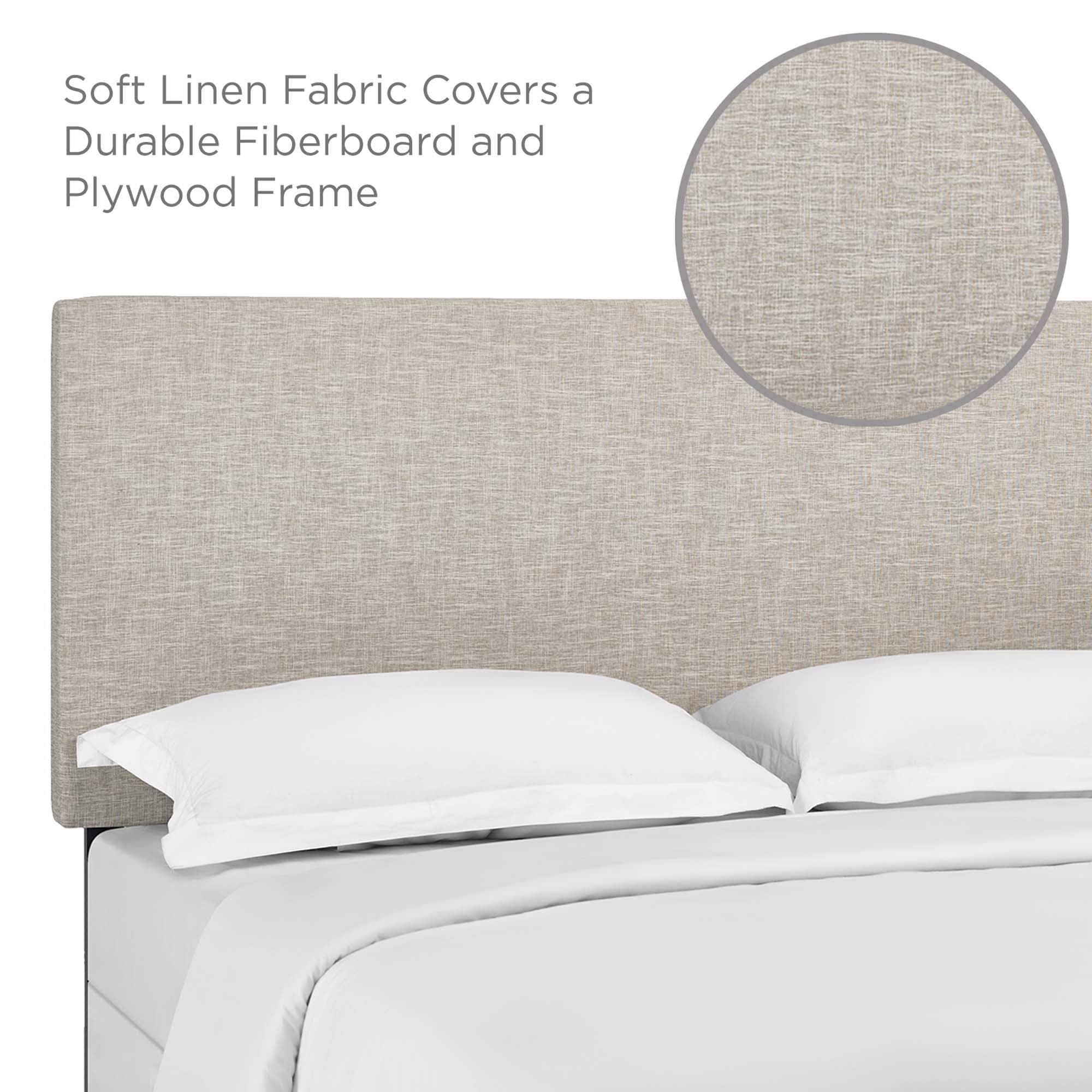 Modway Taylor Upholstered Linen Fabric Full / Queen Headboard