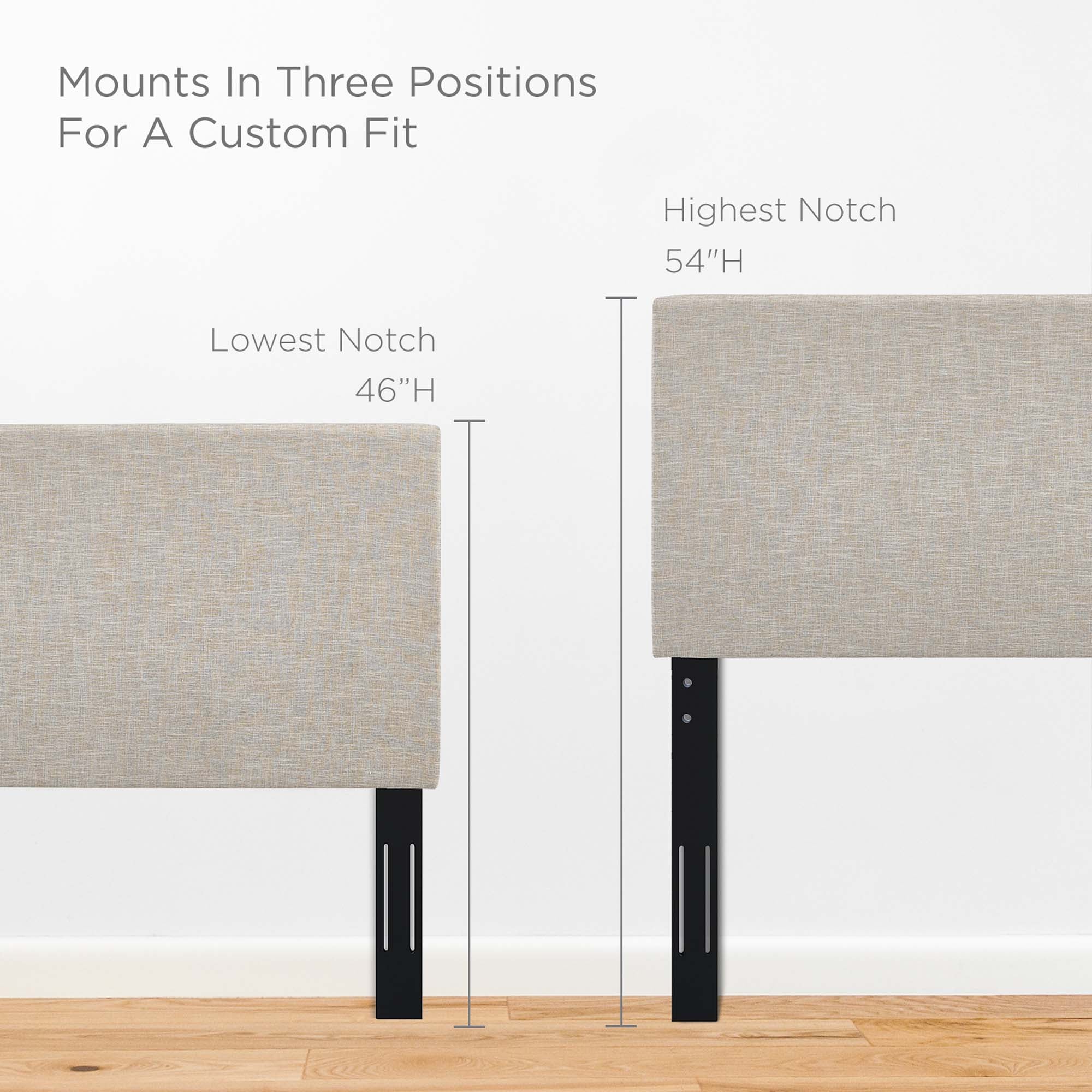Modway Taylor Upholstered Linen Fabric King and California King Headboard