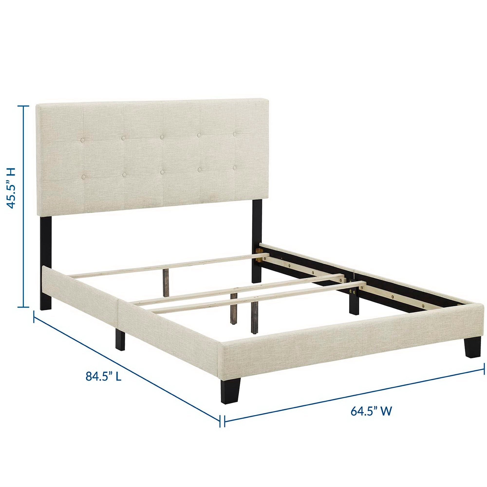 Modway Amira Upholstered Fabric Queen Bed