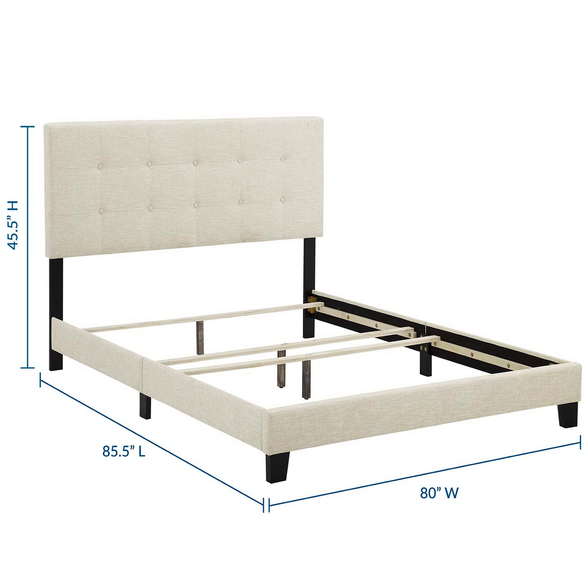 Modway Amira Upholstered Fabric King Bed