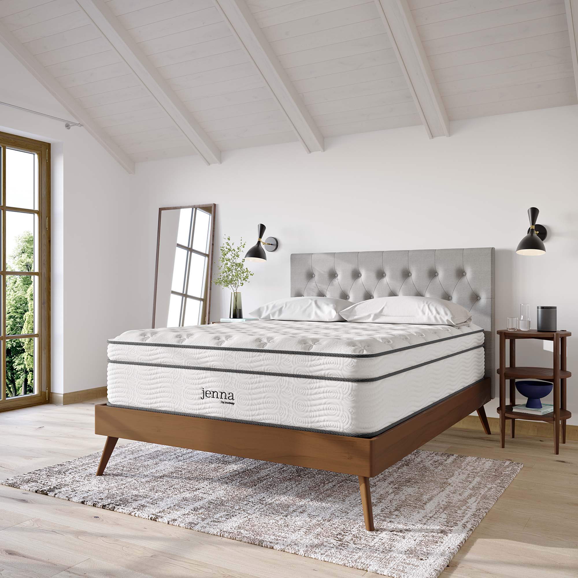 Modway Jenna 14" Innerspring and Foam Queen Mattress