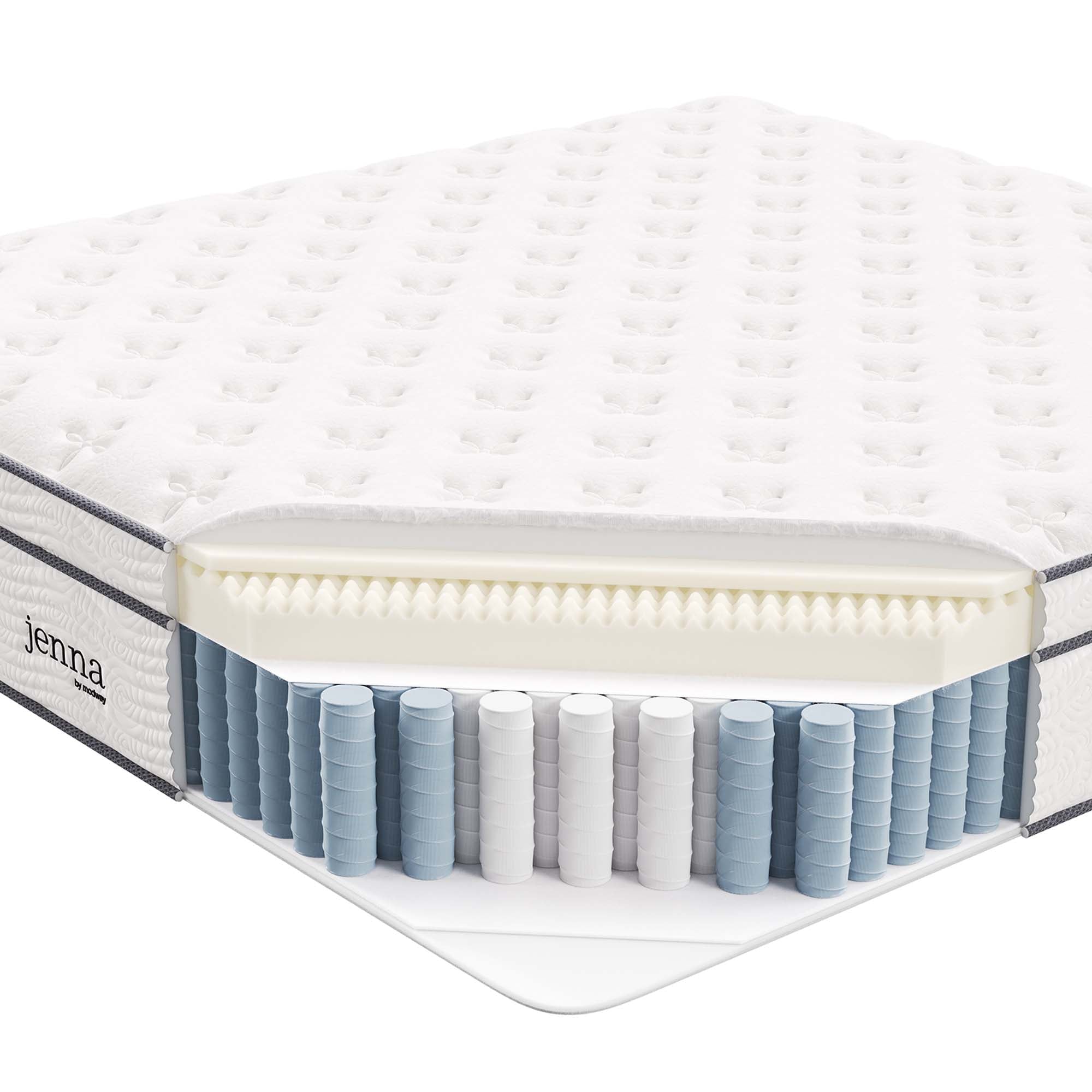 Modway Jenna 14" Innerspring and Foam King Mattress