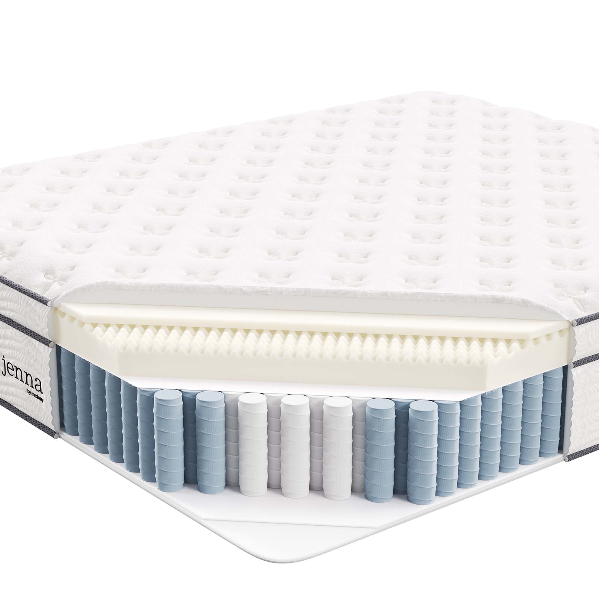 Modway Jenna 14" Innerspring and Foam California King Mattress