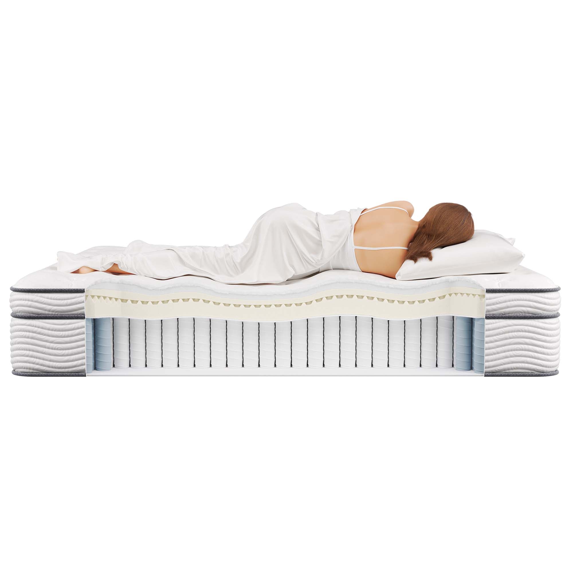 Modway Jenna 14" Innerspring and Foam California King Mattress