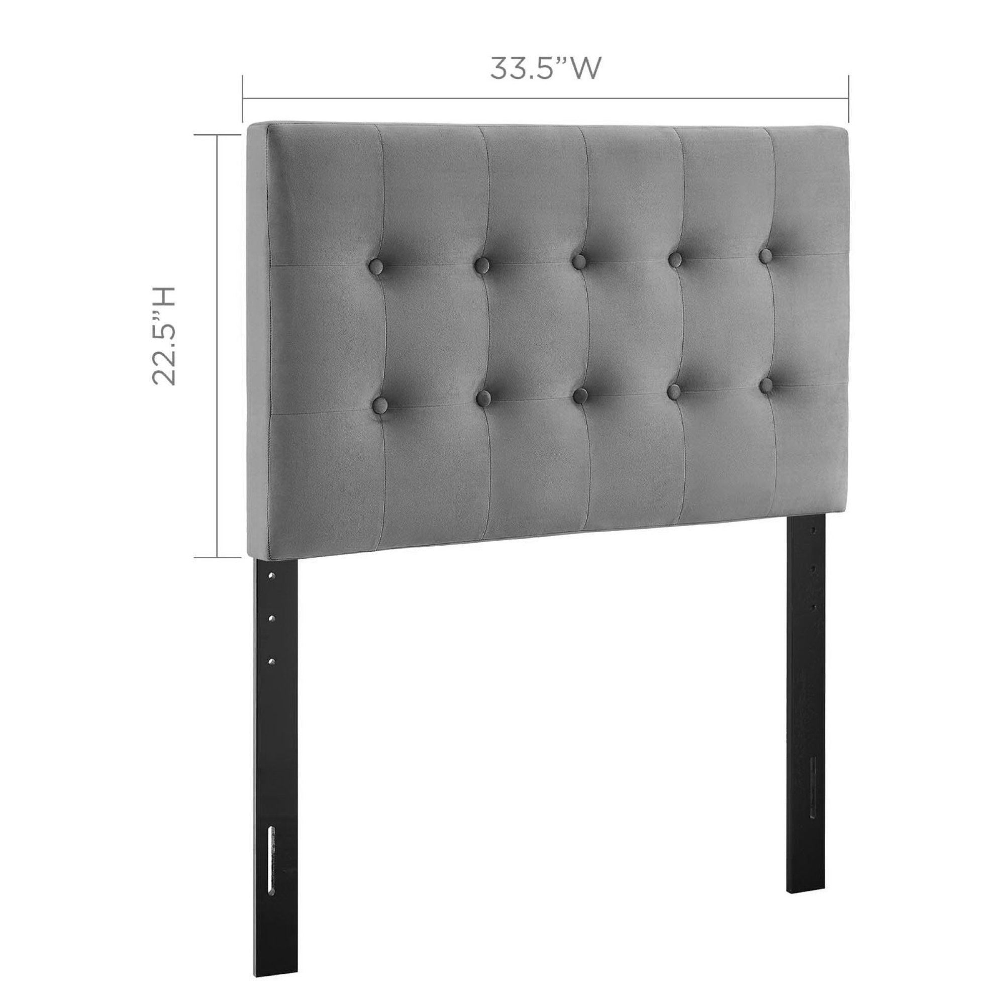 Modway Emily Biscuit Tufted Performance Velvet Twin Headboard