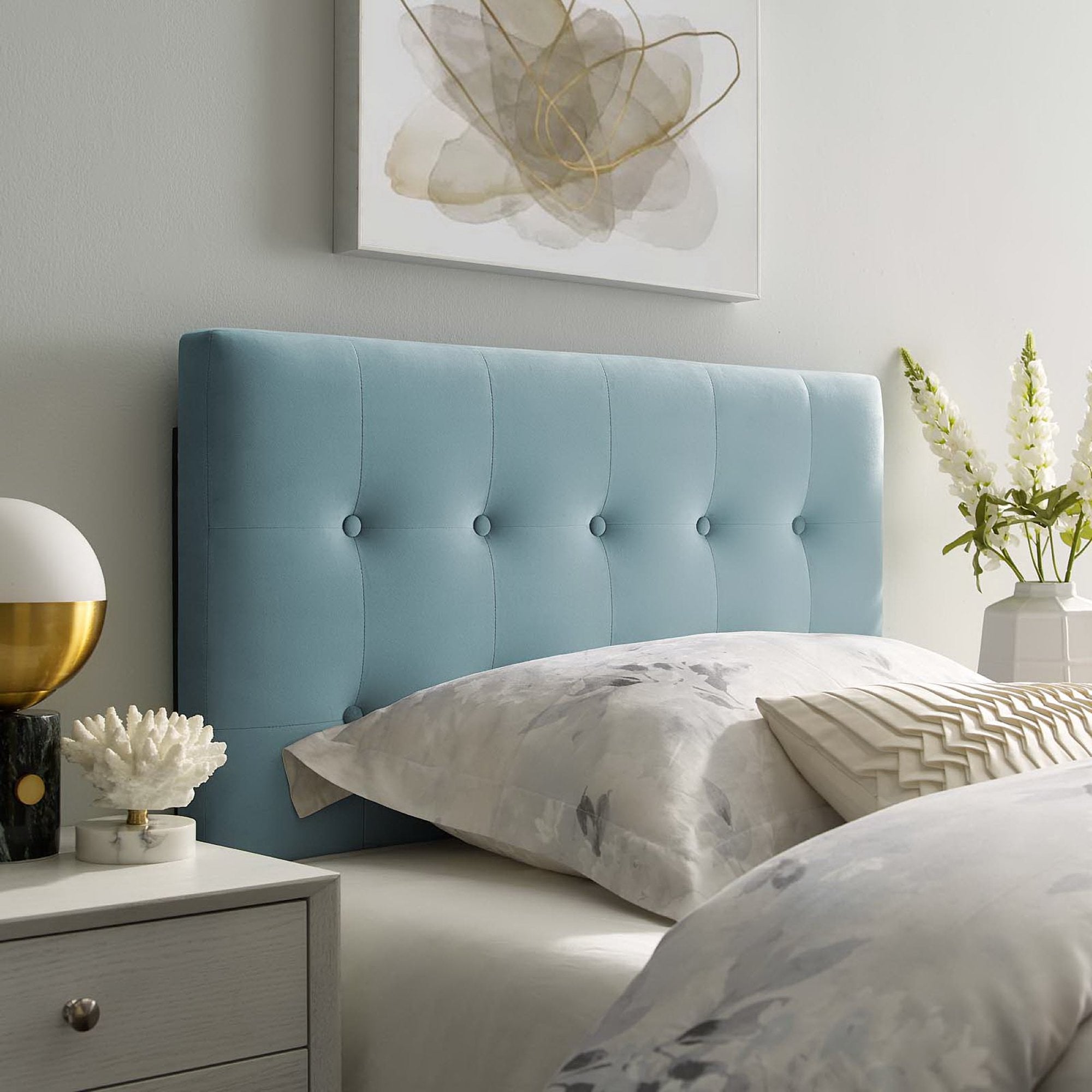 Modway Emily Biscuit Tufted Performance Velvet Twin Headboard