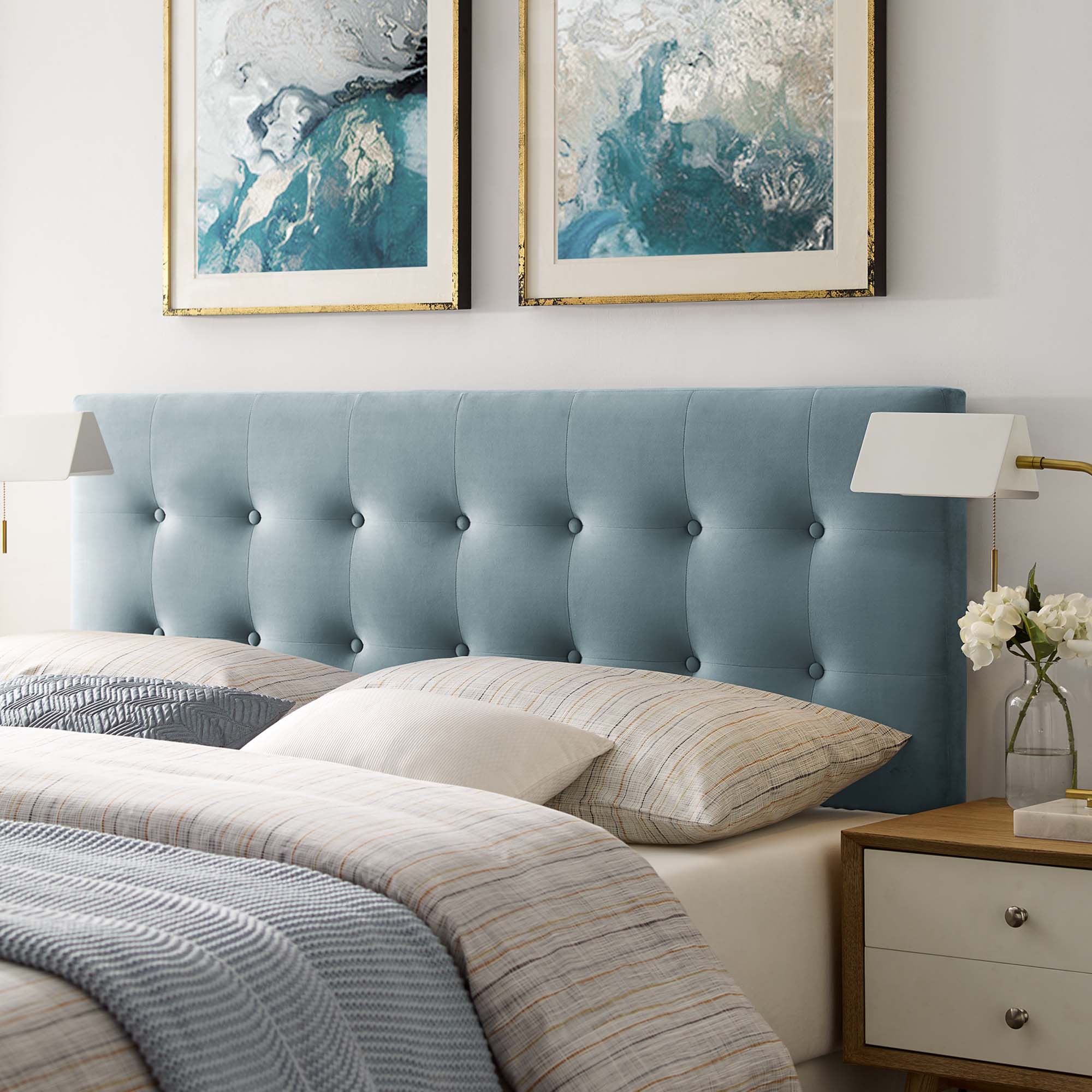 Modway Emily Biscuit Tufted Performance Velvet Queen Headboard