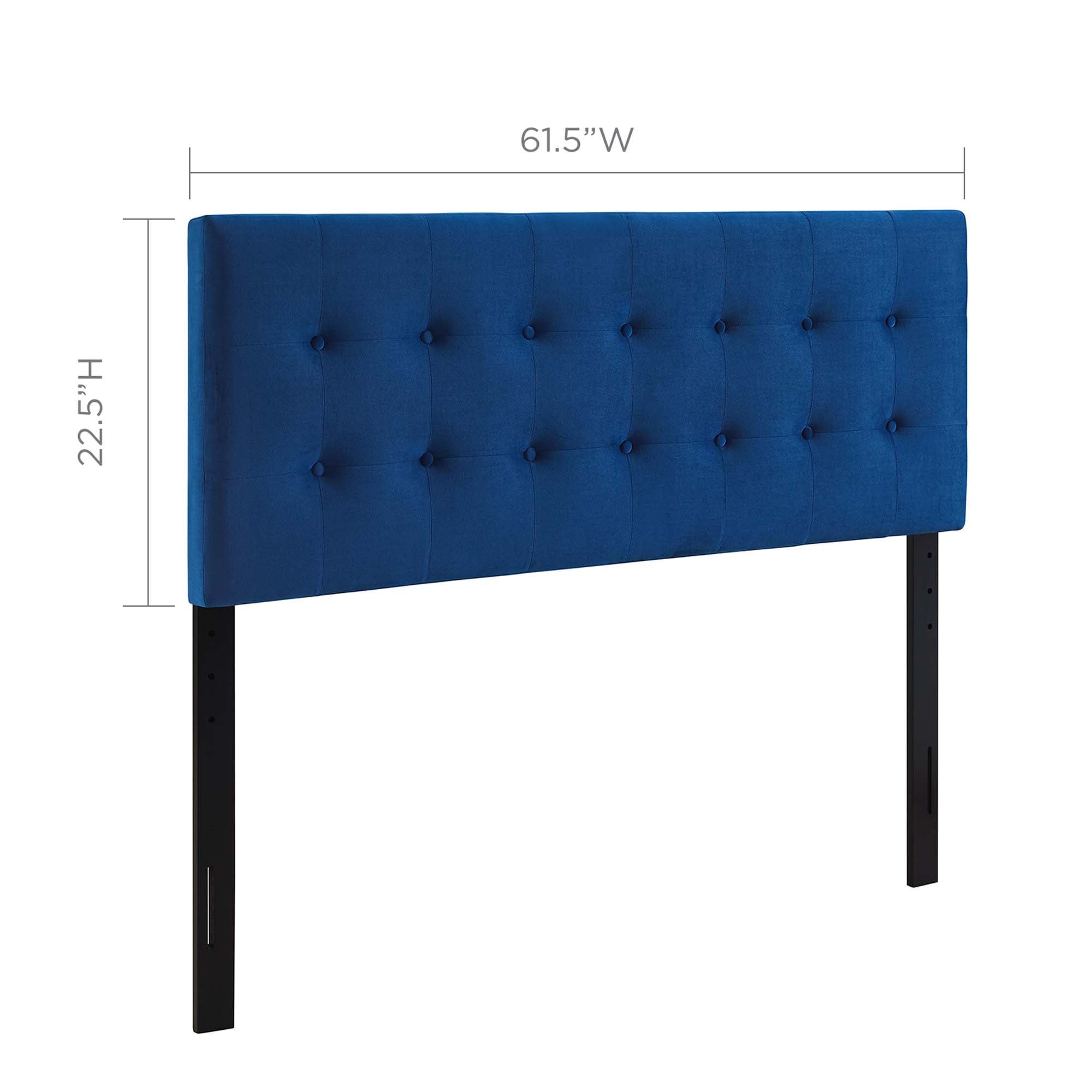 Modway Emily Biscuit Tufted Performance Velvet Queen Headboard