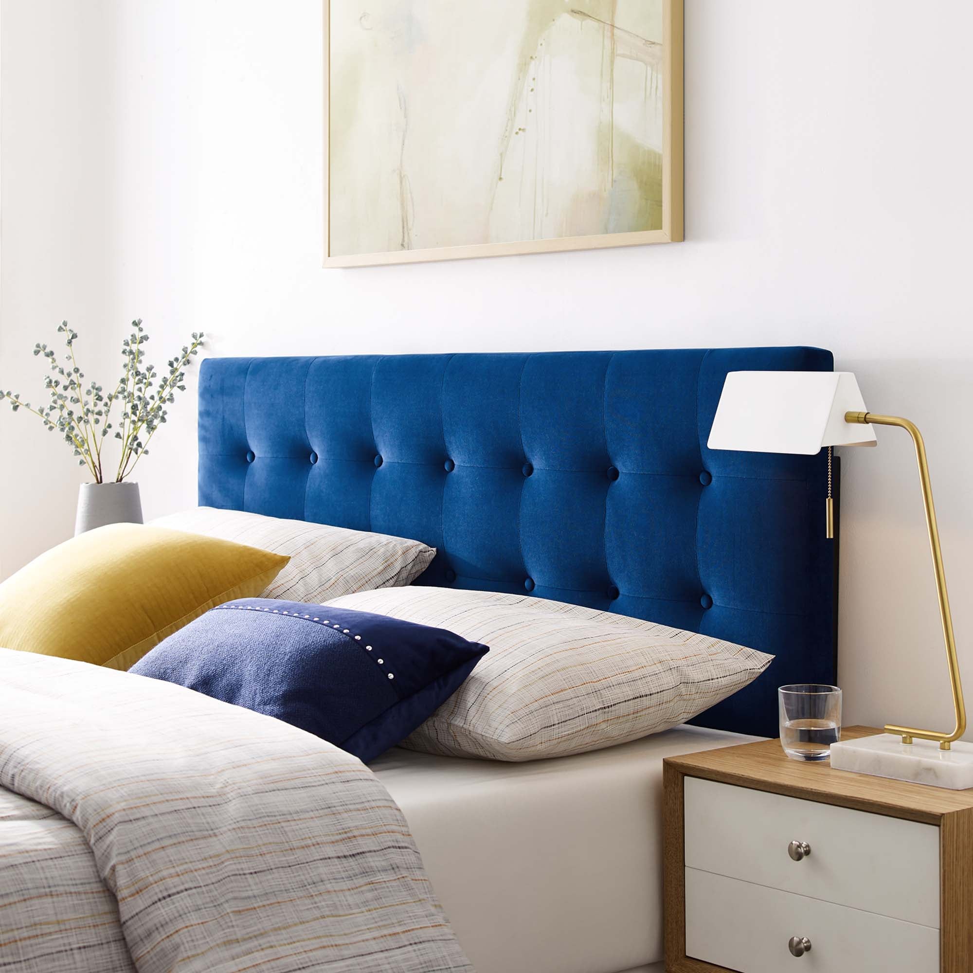 Modway Emily Biscuit Tufted Performance Velvet Queen Headboard