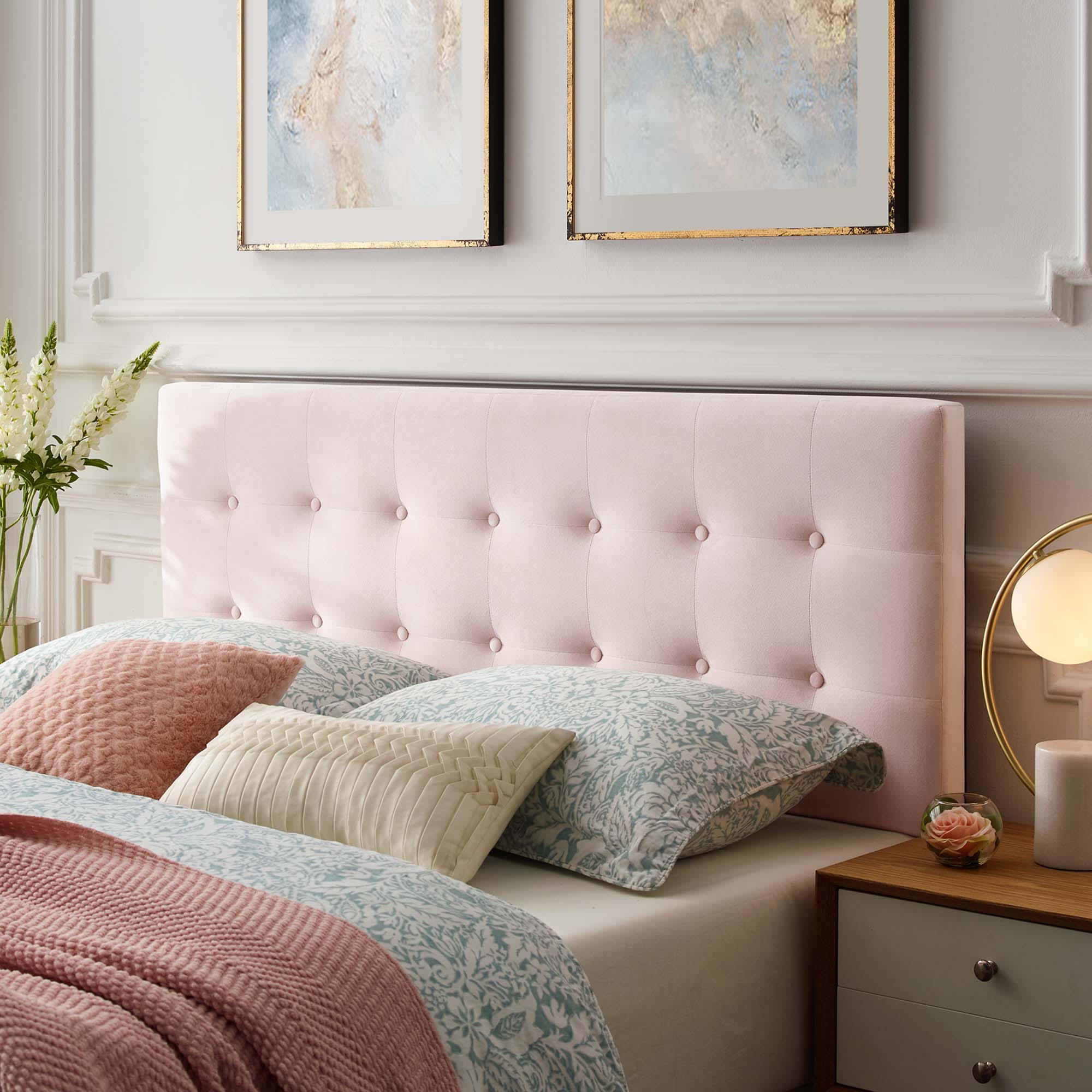 Modway Emily Biscuit Tufted Performance Velvet Queen Headboard