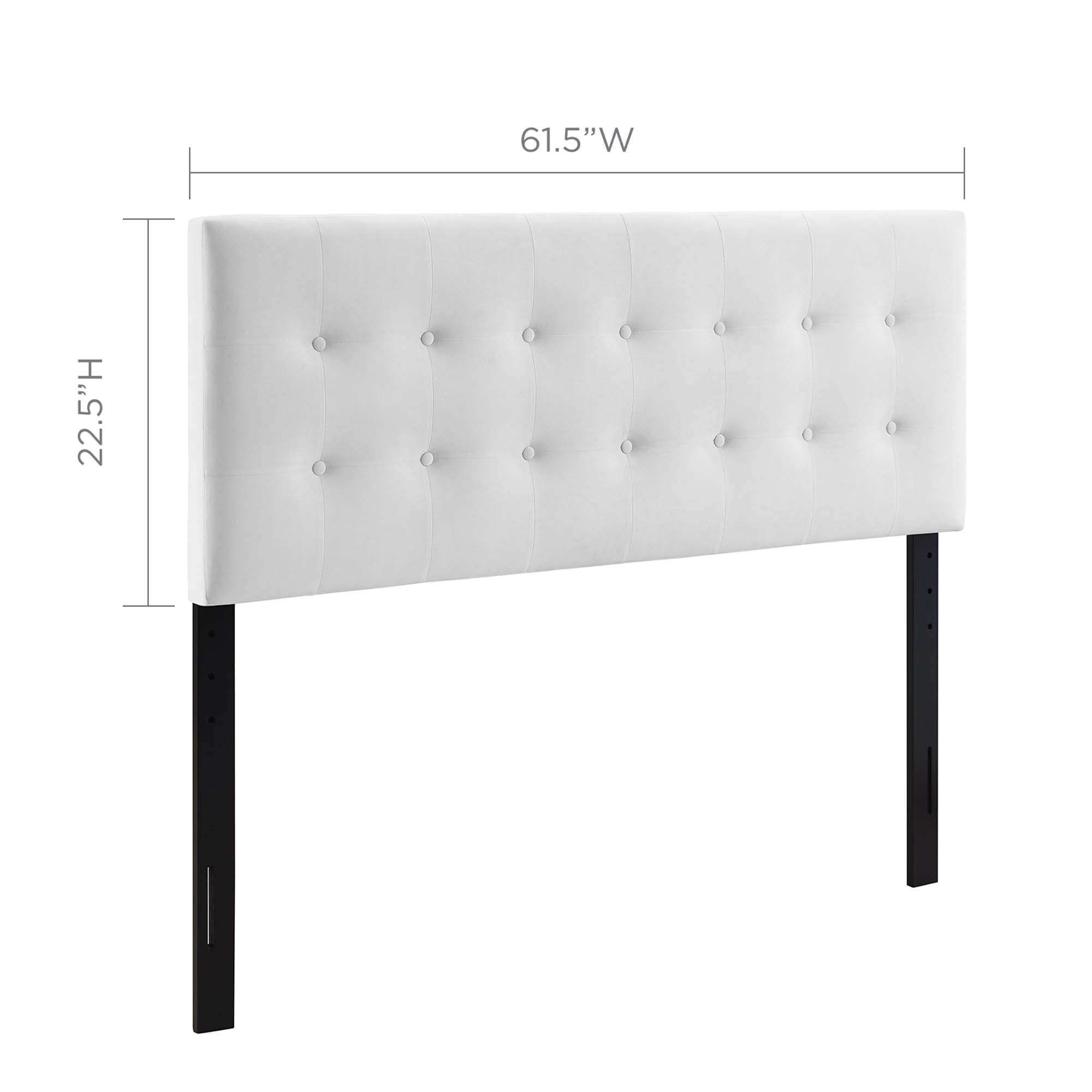 Modway Emily Biscuit Tufted Performance Velvet Queen Headboard