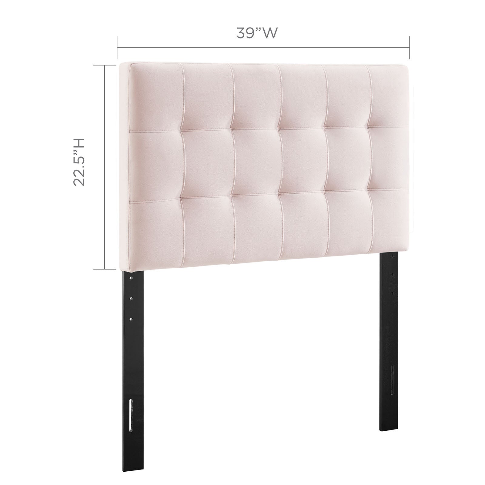 Modway Lily Biscuit Tufted Performance Velvet Twin Headboard