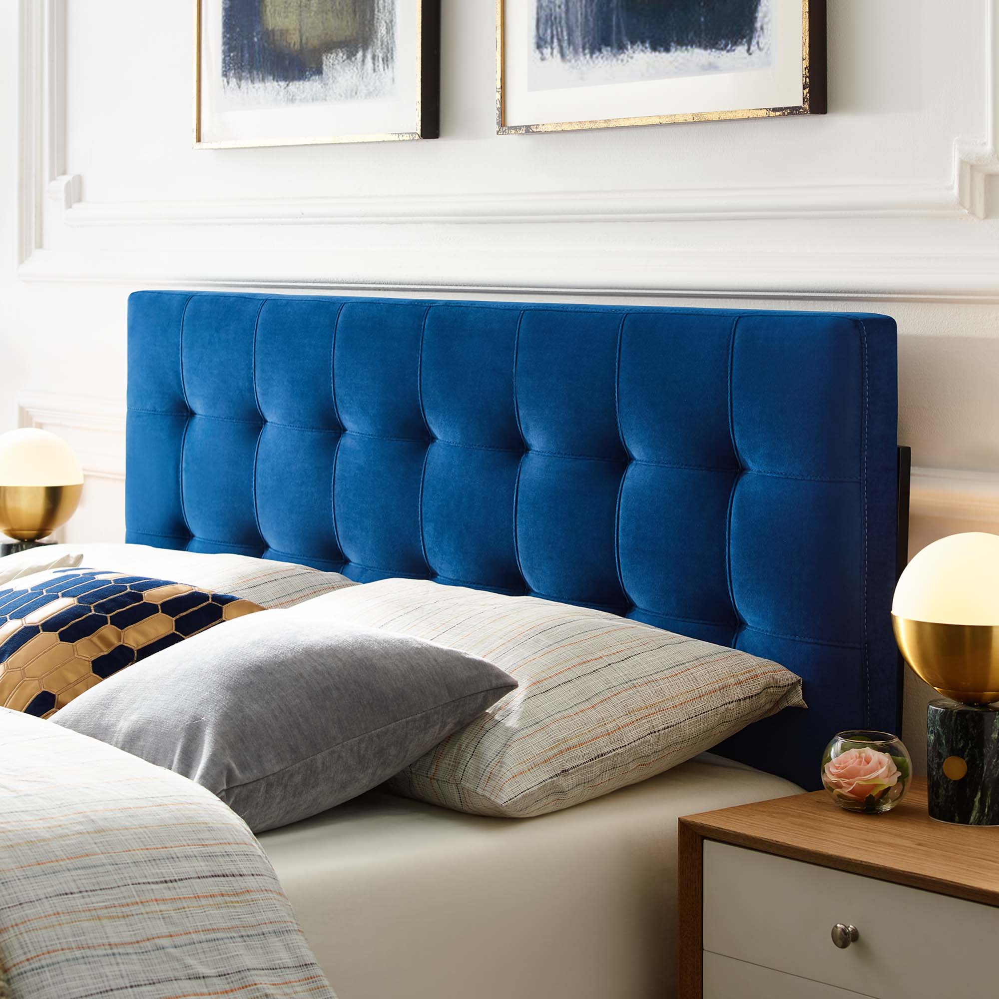 Modway Lily Biscuit Tufted Performance Velvet Queen Headboard