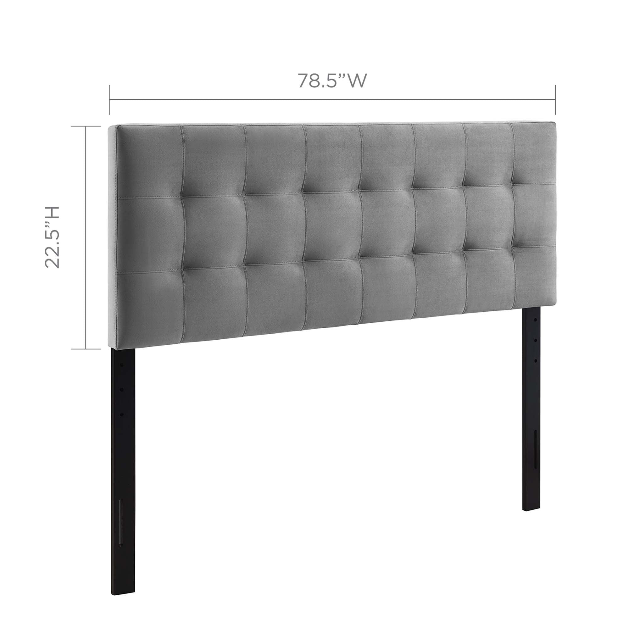 Modway Lily Biscuit Tufted Performance Velvet King Headboard