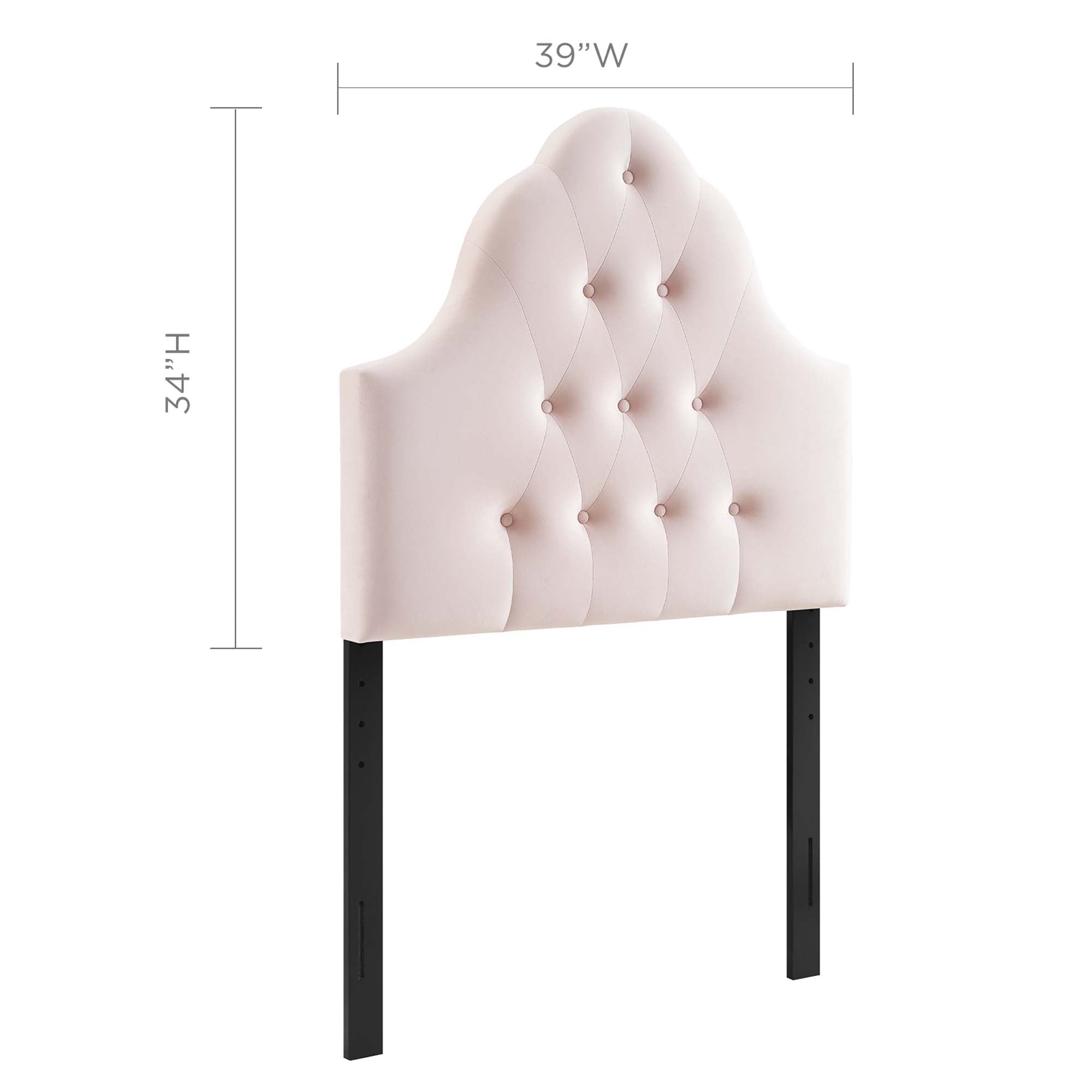 Modway Sovereign Diamond Tufted Performance Velvet Twin Headboard