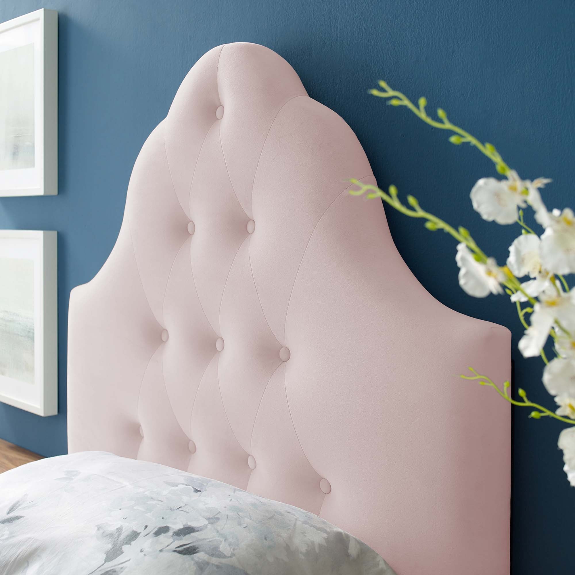 Modway Sovereign Diamond Tufted Performance Velvet Twin Headboard