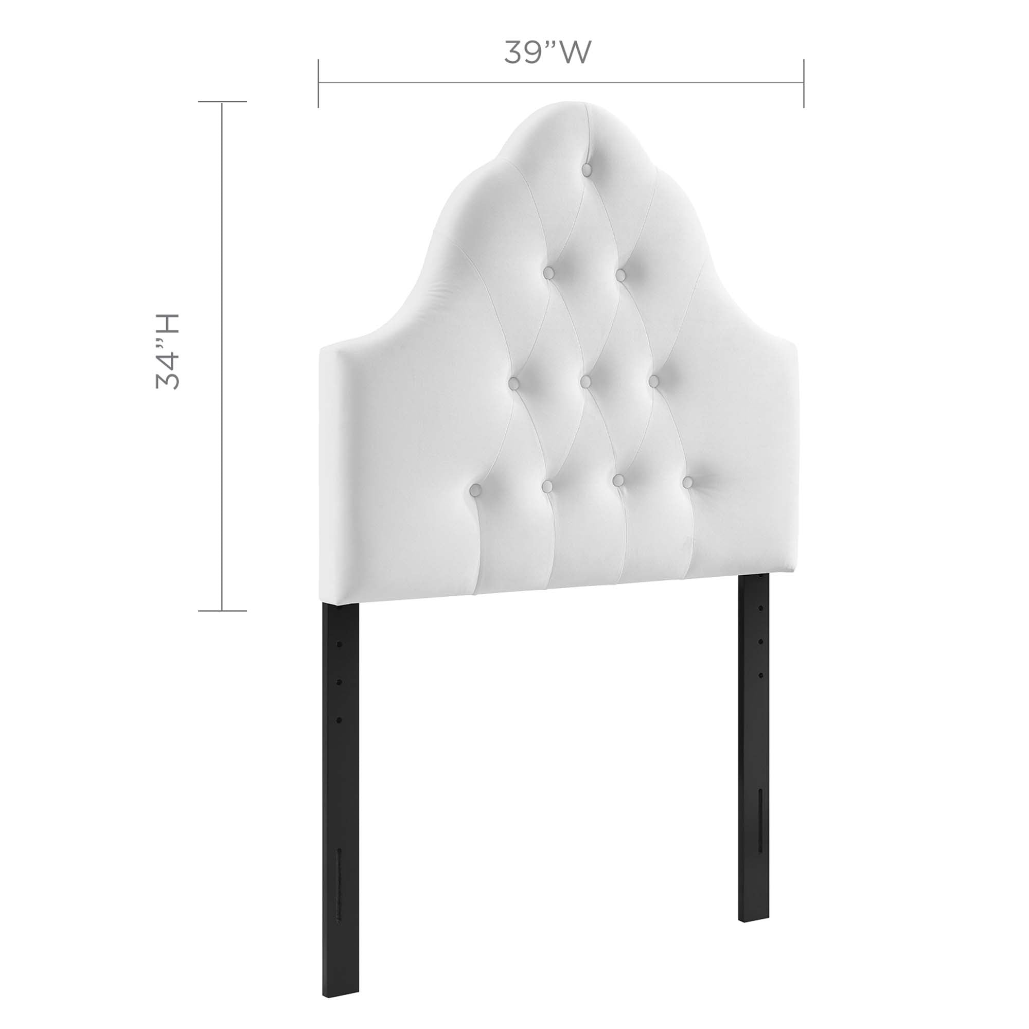Modway Sovereign Diamond Tufted Performance Velvet Twin Headboard