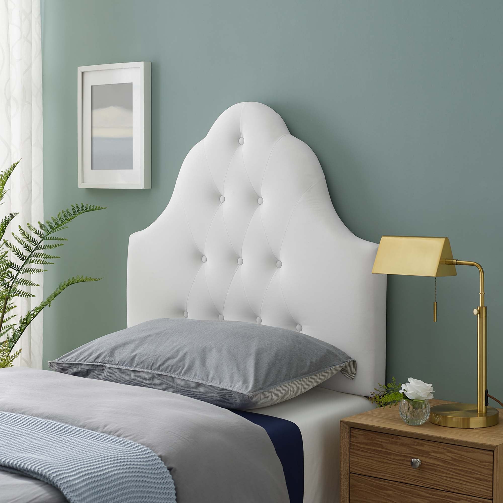 Modway Sovereign Diamond Tufted Performance Velvet Twin Headboard