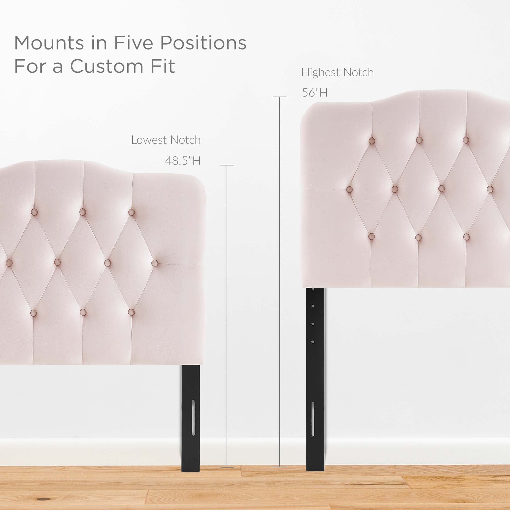 Modway Annabel Diamond Tufted Performance Velvet Twin Headboard