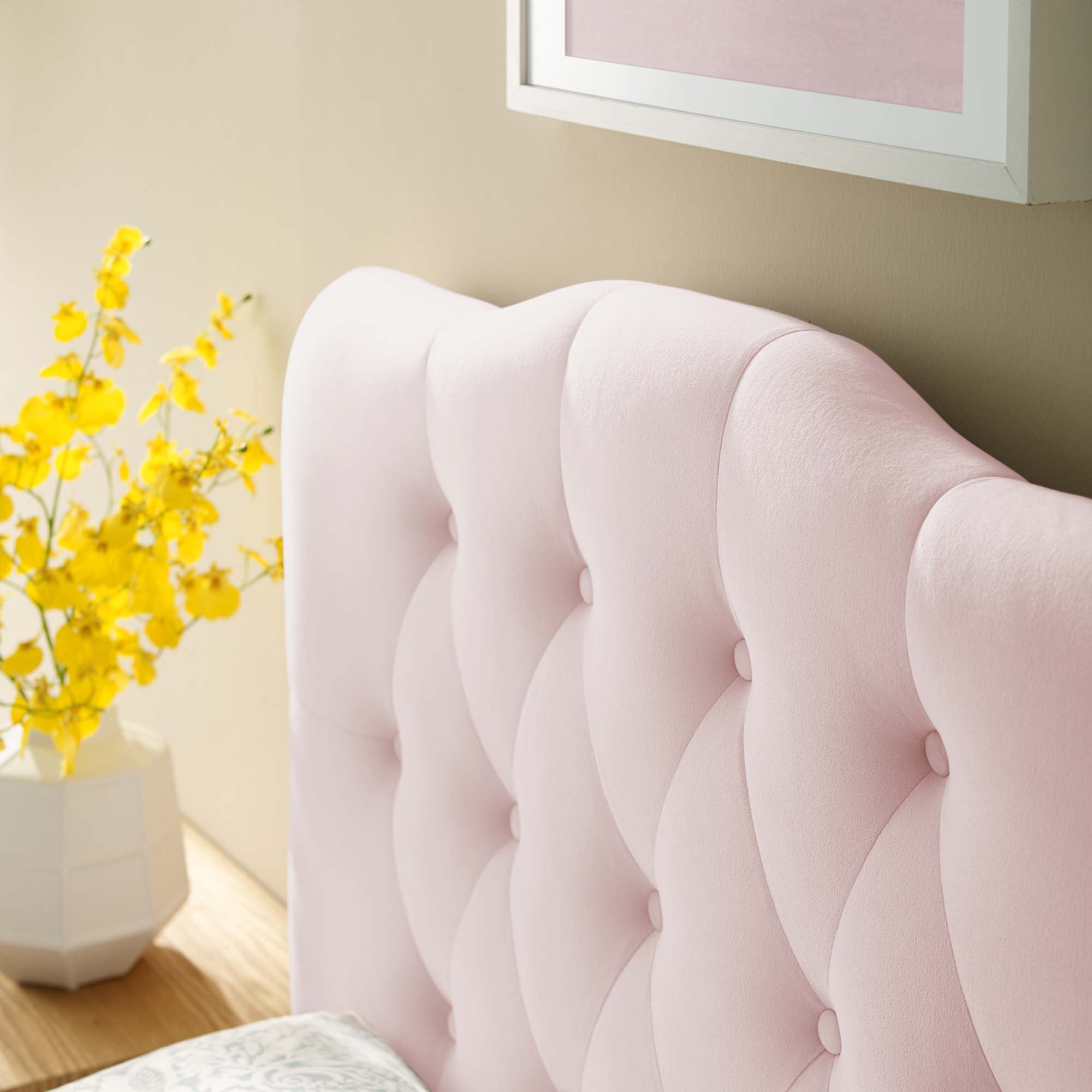 Modway Annabel Diamond Tufted Performance Velvet Twin Headboard