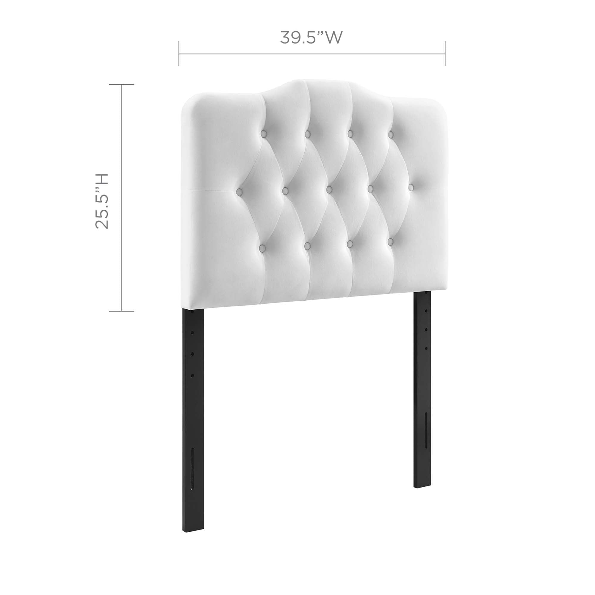 Modway Annabel Diamond Tufted Performance Velvet Twin Headboard