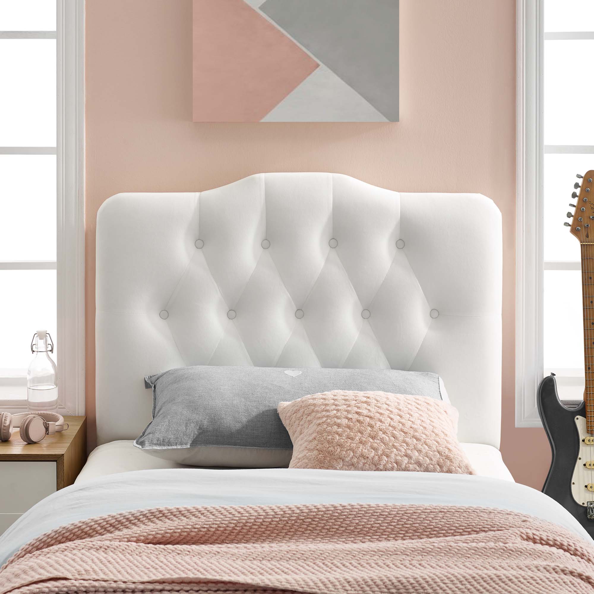 Modway Annabel Diamond Tufted Performance Velvet Twin Headboard