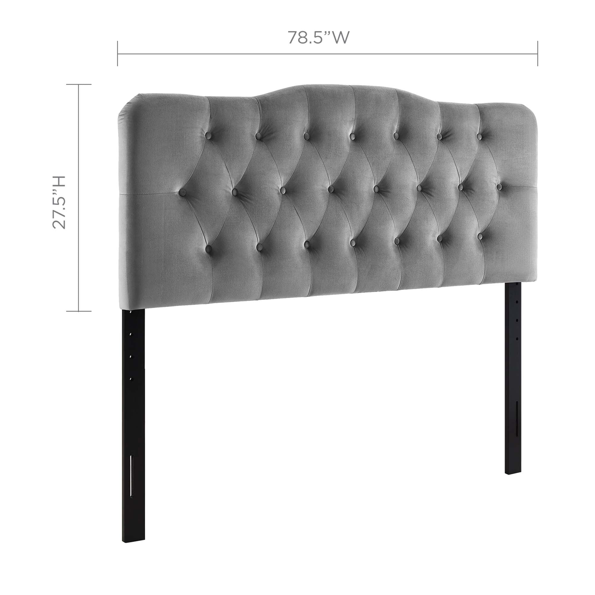 Modway Annabel Diamond Tufted Performance Velvet King Headboard