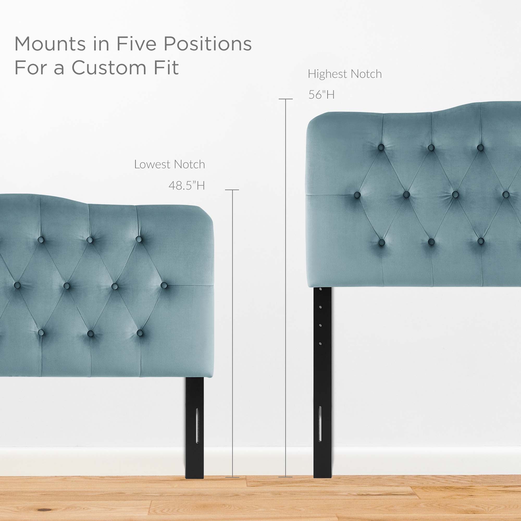 Modway Annabel Diamond Tufted Performance Velvet King Headboard