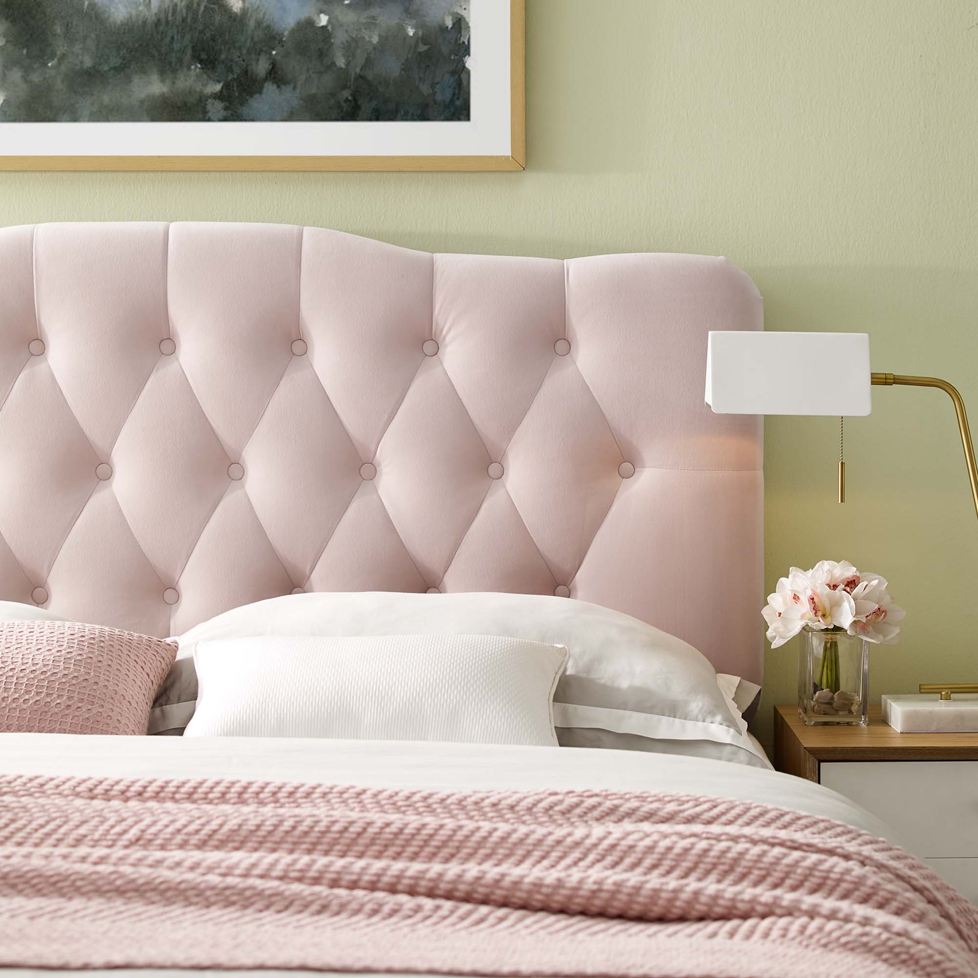 Modway Annabel Diamond Tufted Performance Velvet Full Headboard