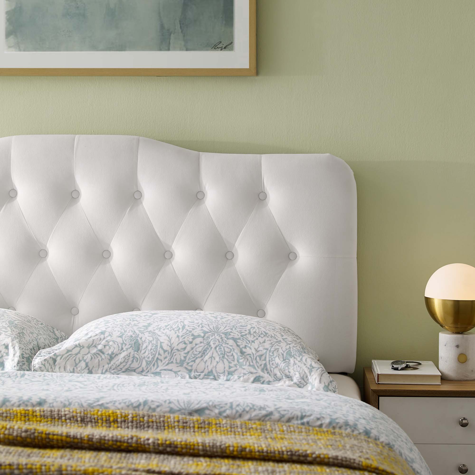 Modway Annabel Diamond Tufted Performance Velvet Full Headboard