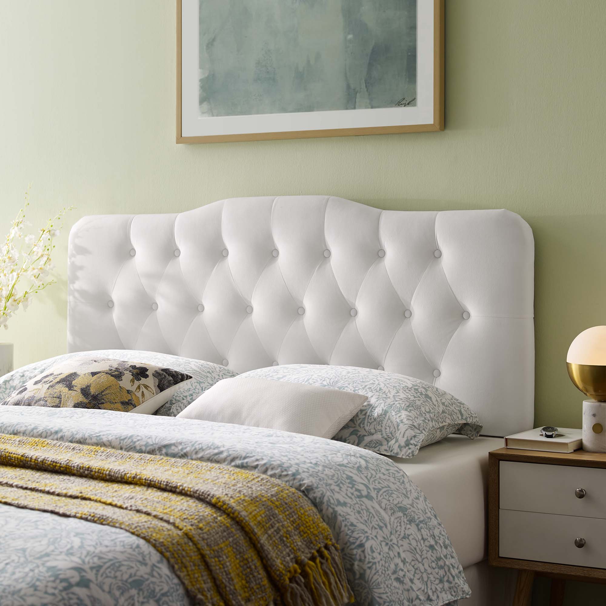 Modway Annabel Diamond Tufted Performance Velvet Full Headboard