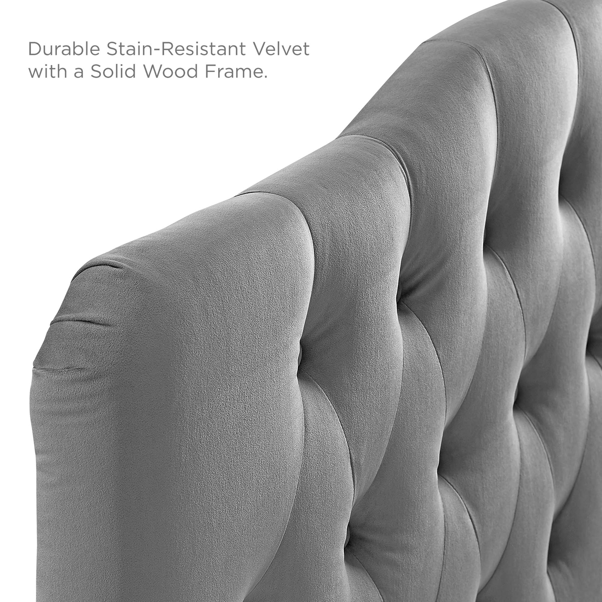 Modway Annabel Diamond Tufted Performance Velvet Queen Headboard