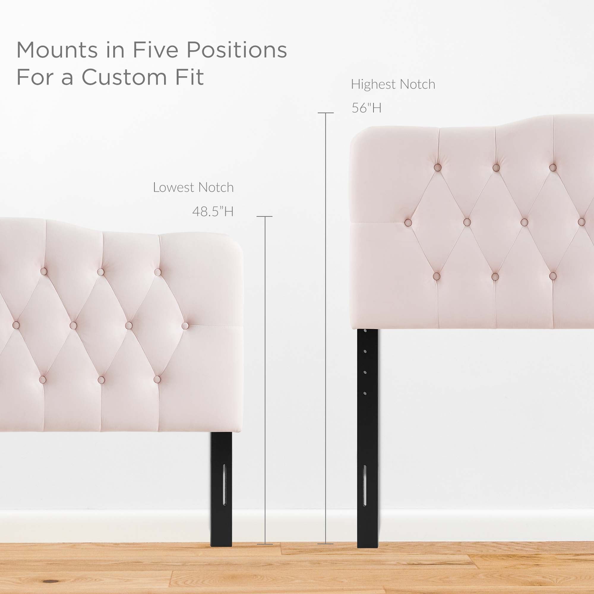 Modway Annabel Diamond Tufted Performance Velvet Queen Headboard