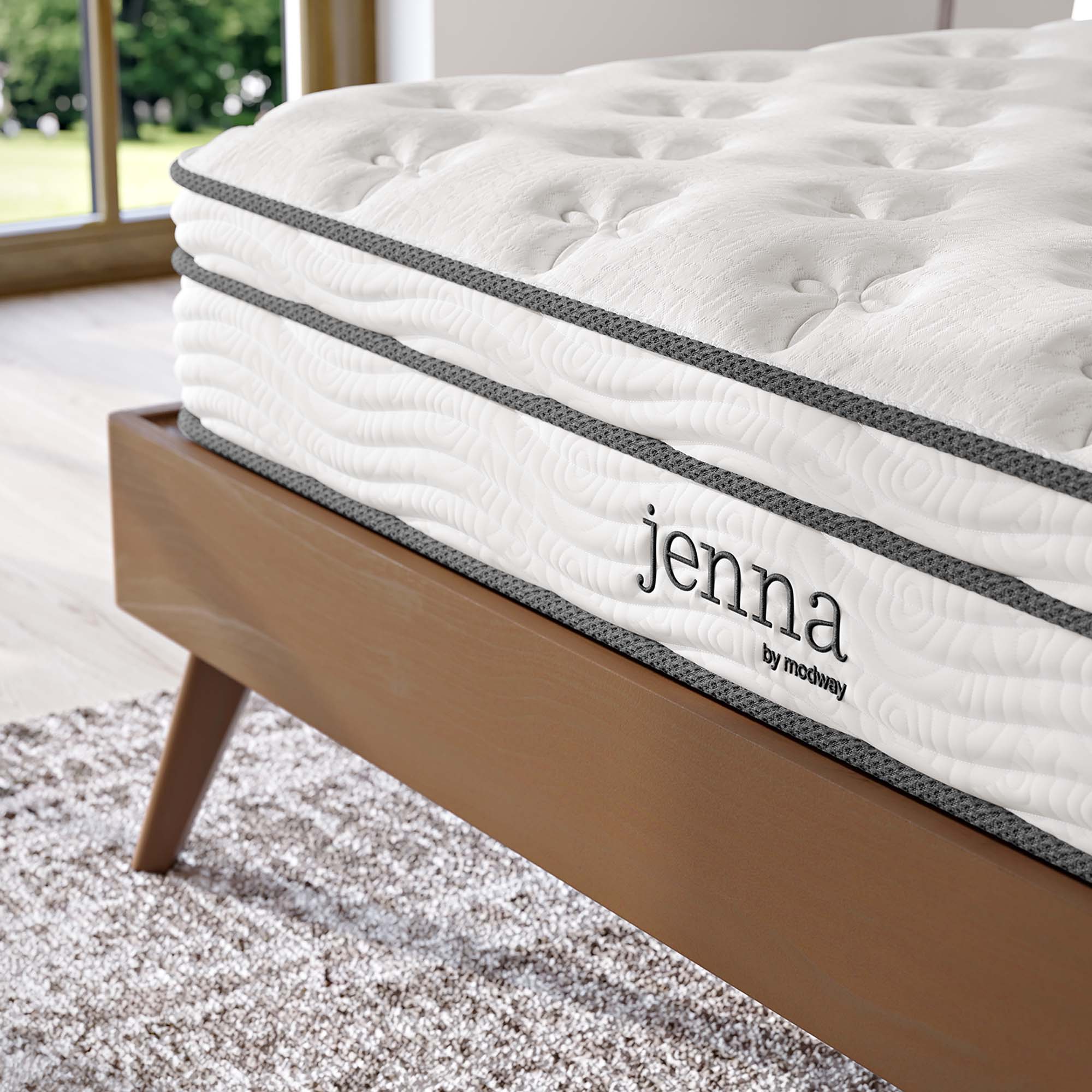 Modway Jenna 8" Innerspring and Foam King Mattress