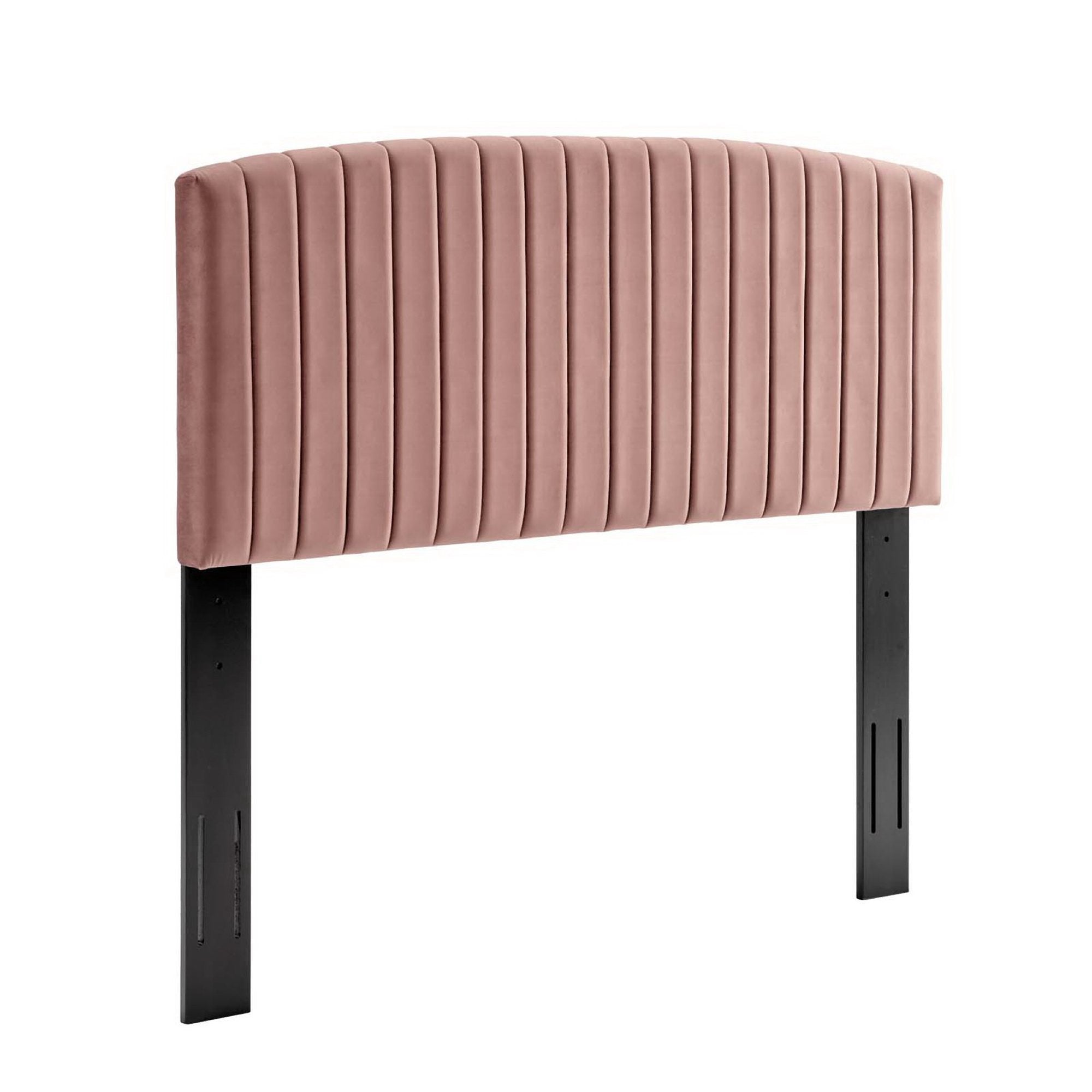 Modway Alessi Tapered Wood Leg Performance Velvet Queen Platform Bed