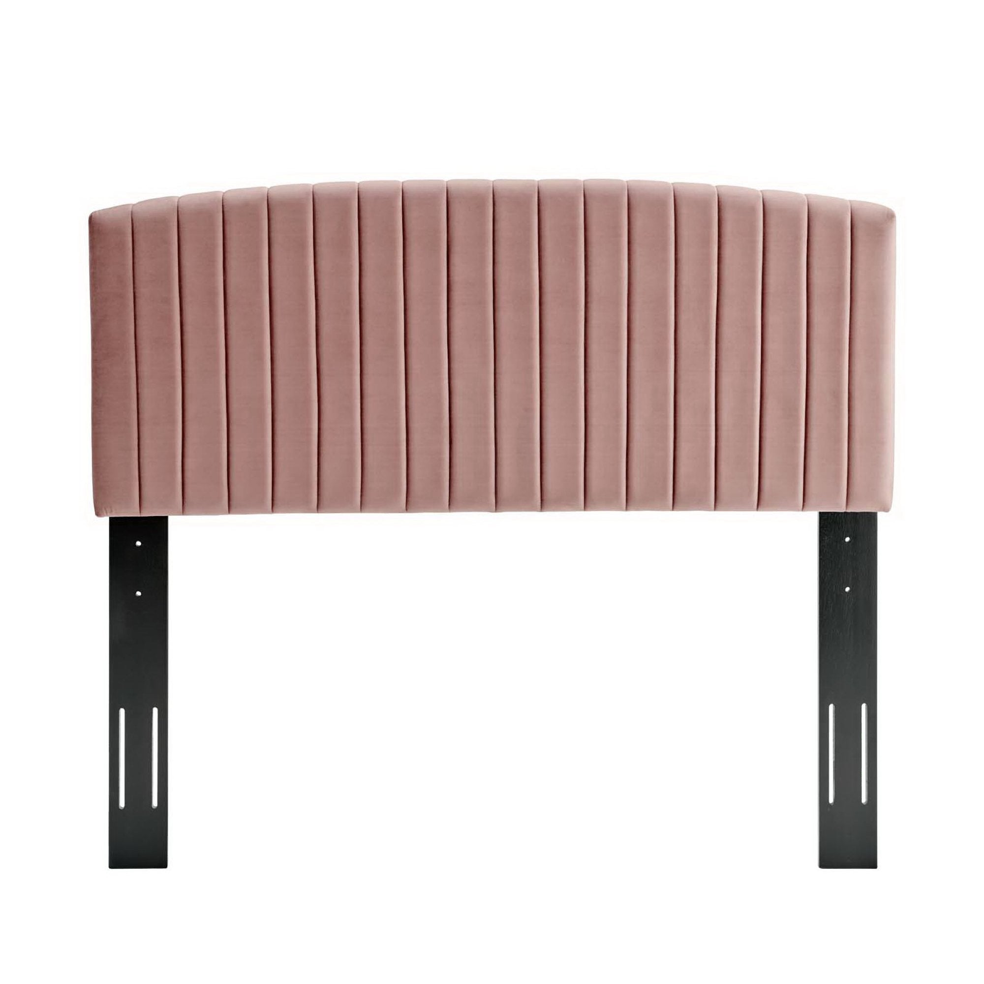 Modway Alessi Tapered Wood Leg Performance Velvet Queen Platform Bed