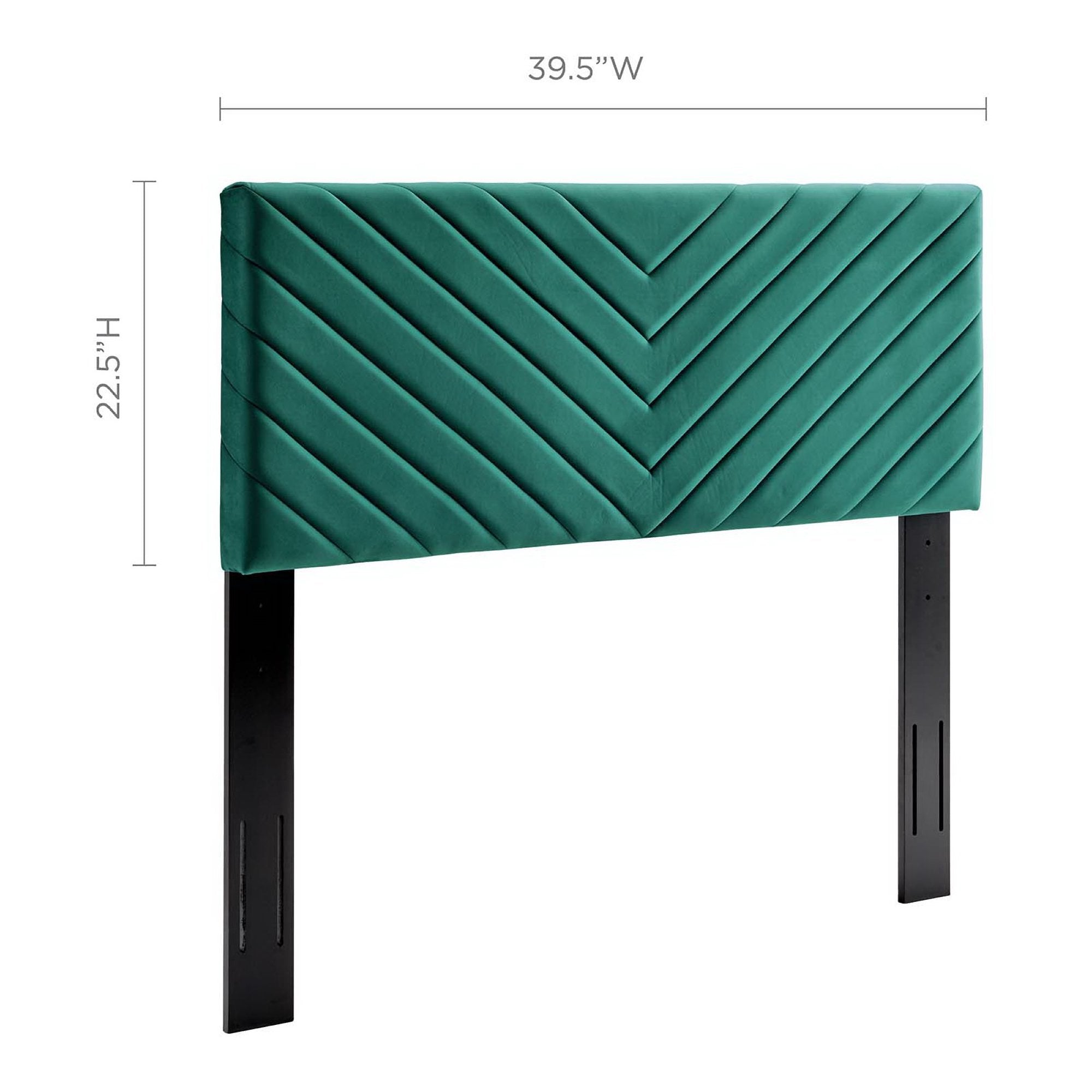 Modway Alyson Angular Channel Tufted Performance Velvet Twin Headboard