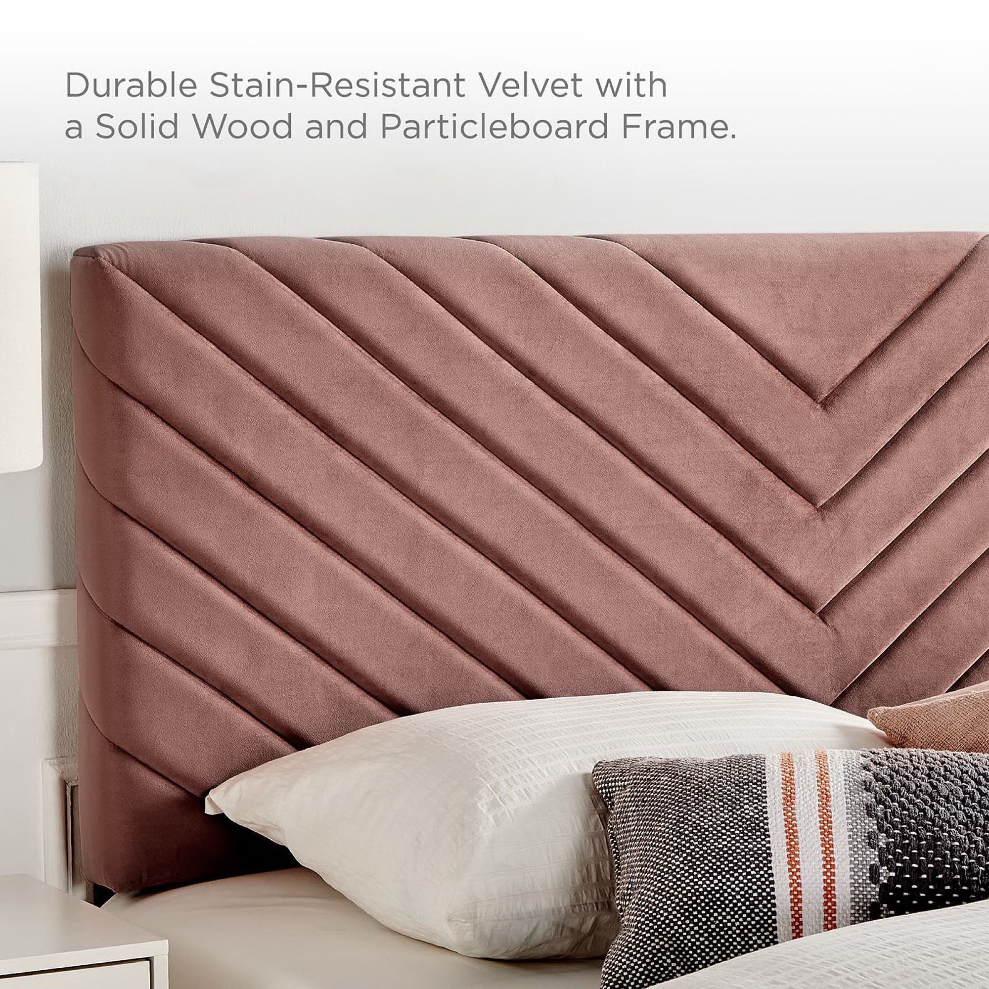 Modway Alyson Angular Channel Tufted Performance Velvet Full / Queen Headboard