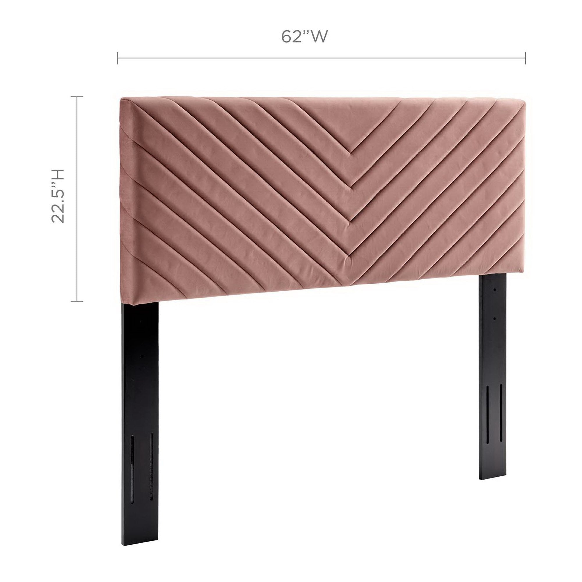 Modway Alyson Angular Channel Tufted Performance Velvet Full / Queen Headboard