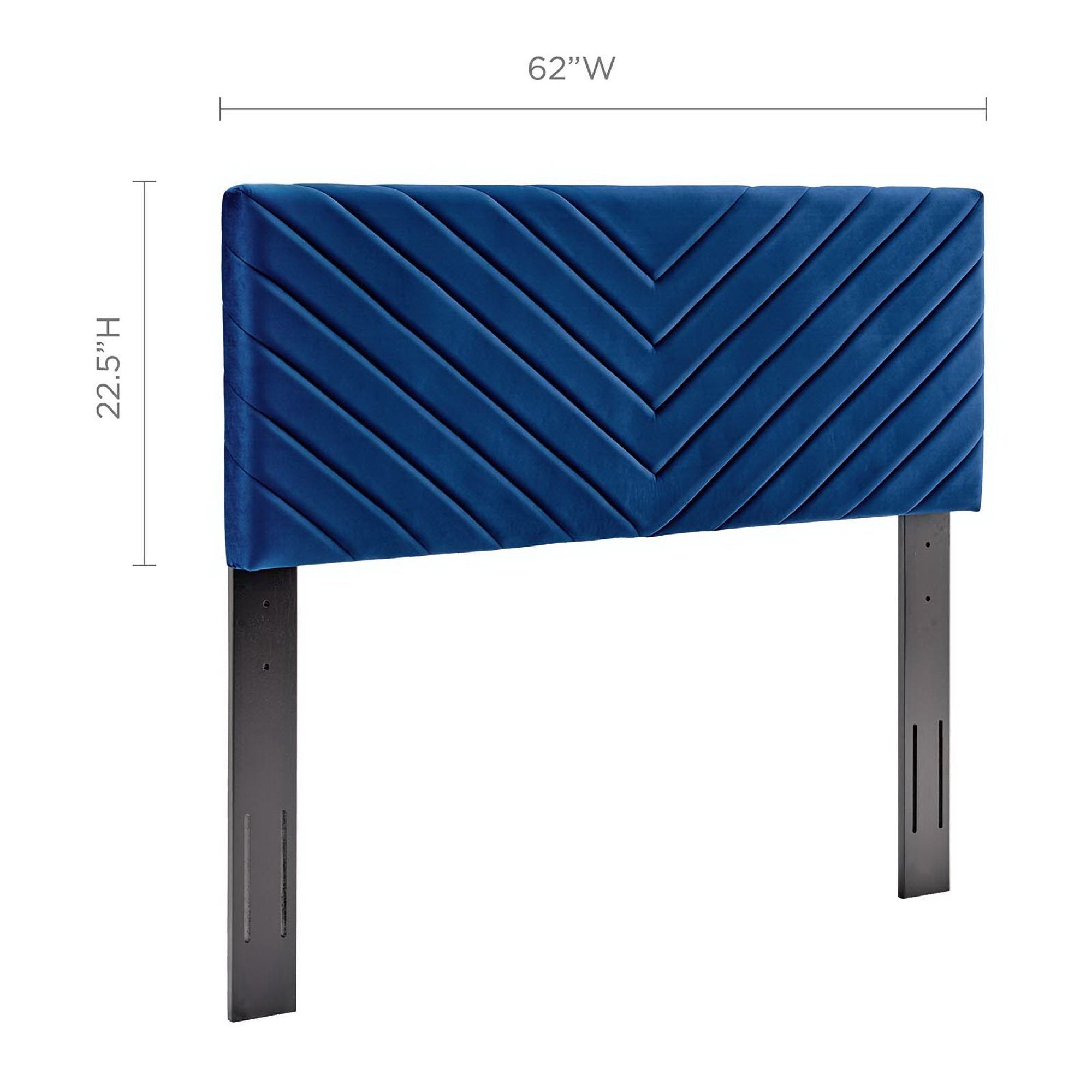 Modway Alyson Angular Channel Tufted Performance Velvet Full / Queen Headboard