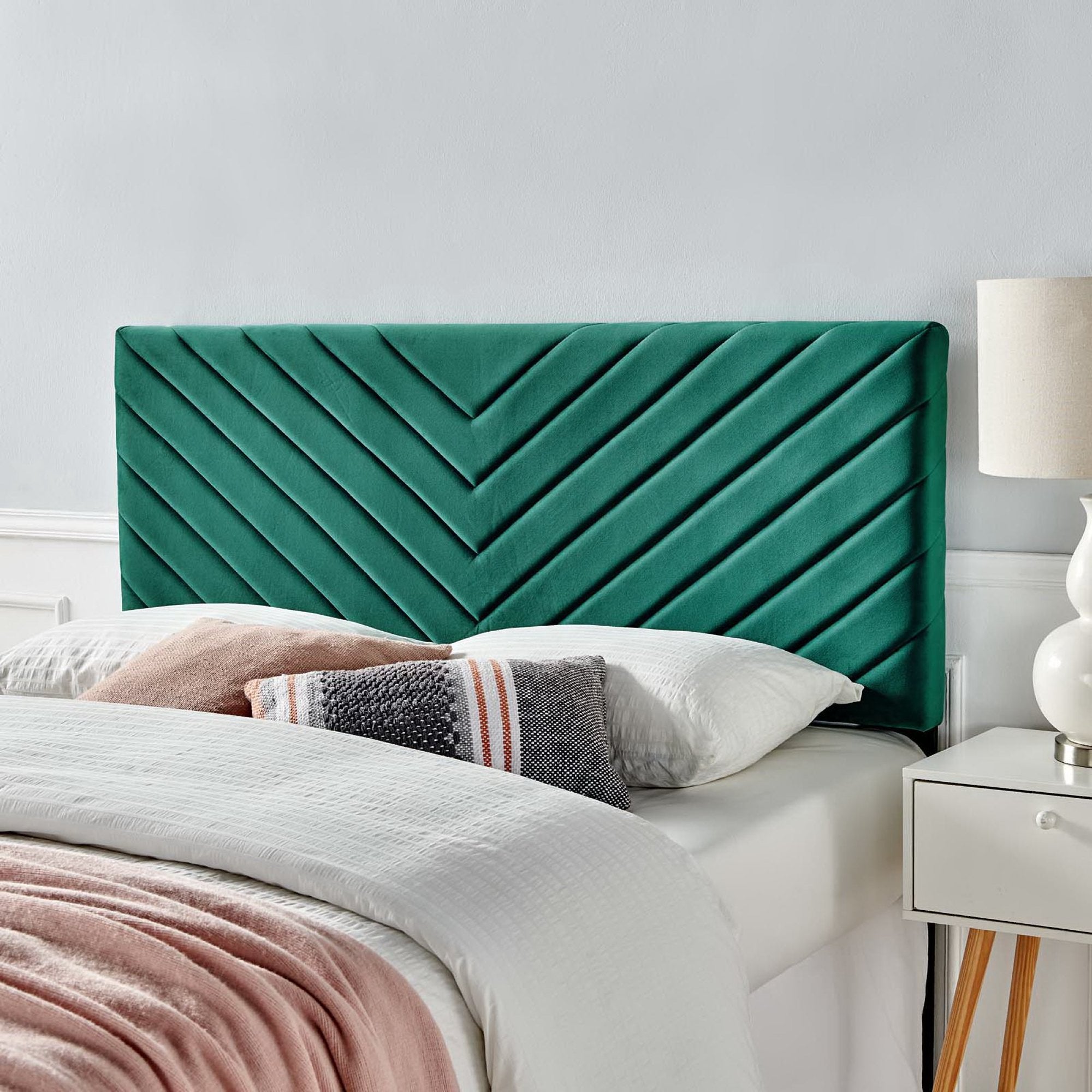 Modway Alyson Angular Channel Tufted Performance Velvet Full / Queen Headboard