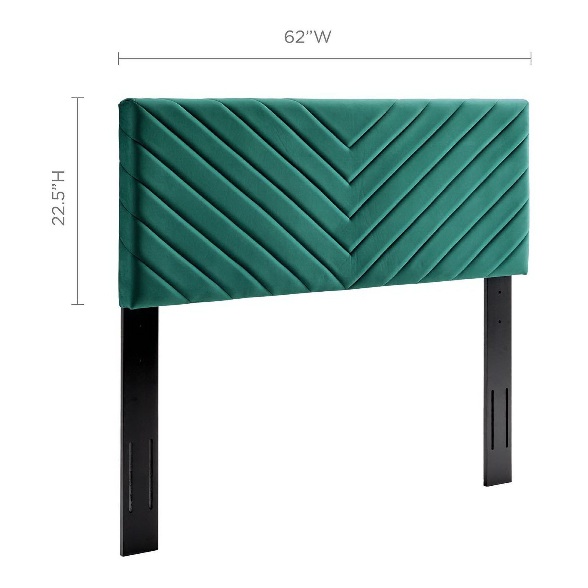 Modway Alyson Angular Channel Tufted Performance Velvet Full / Queen Headboard