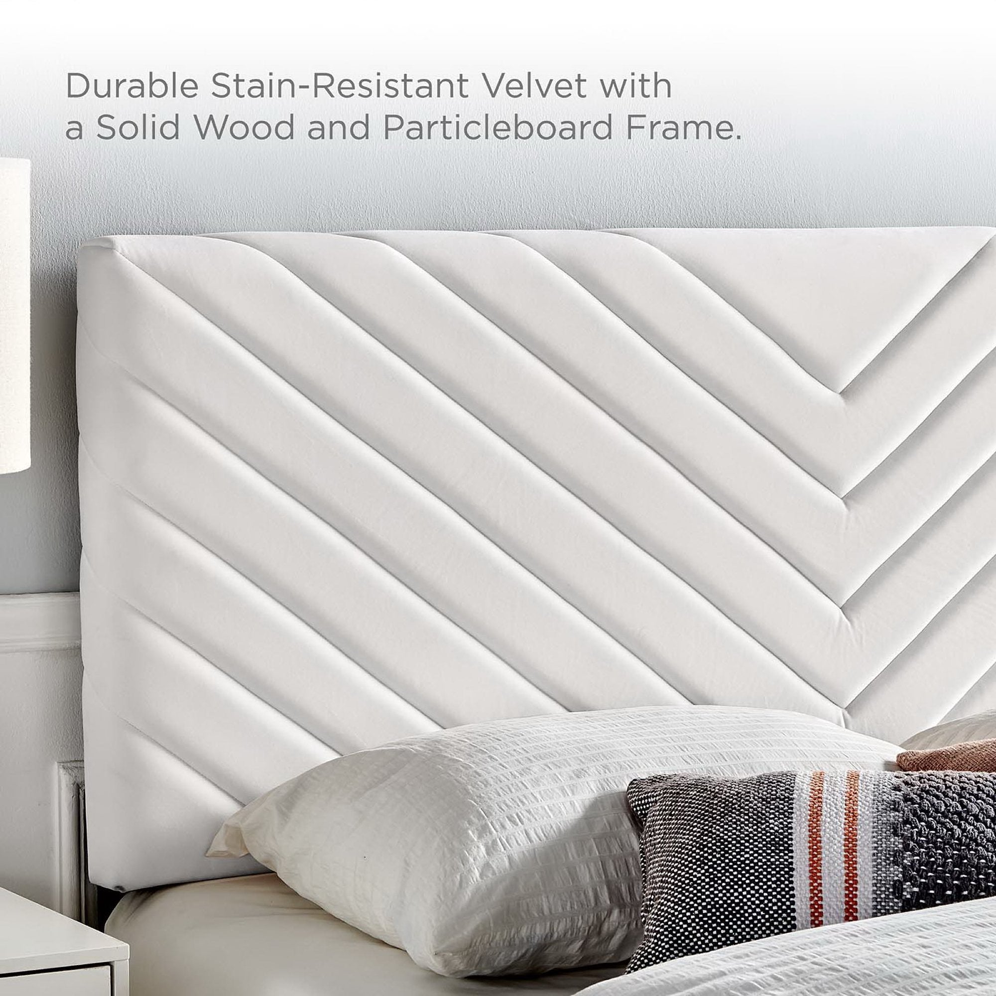 Modway Alyson Angular Channel Tufted Performance Velvet King / California King Headboard