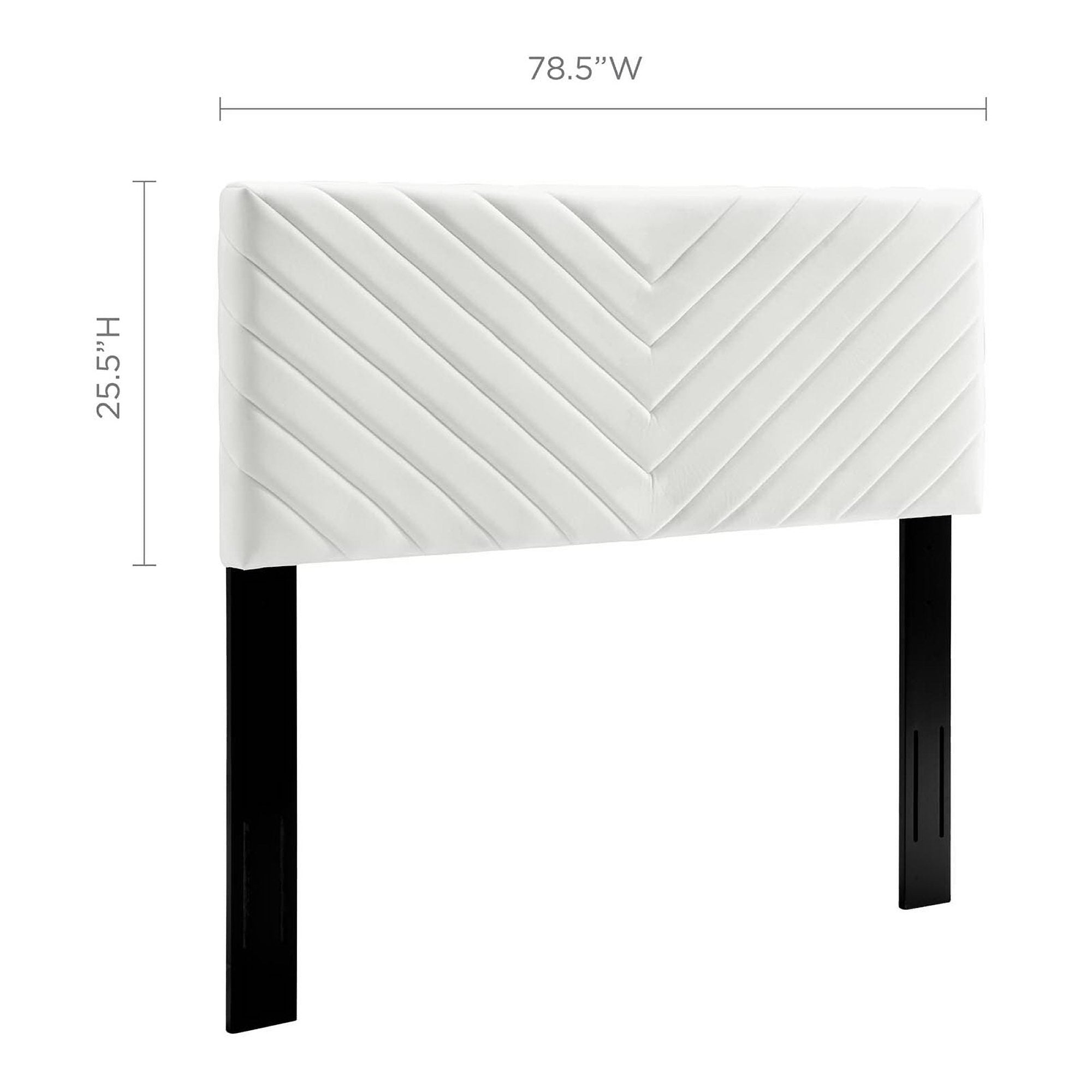 Modway Alyson Angular Channel Tufted Performance Velvet King / California King Headboard