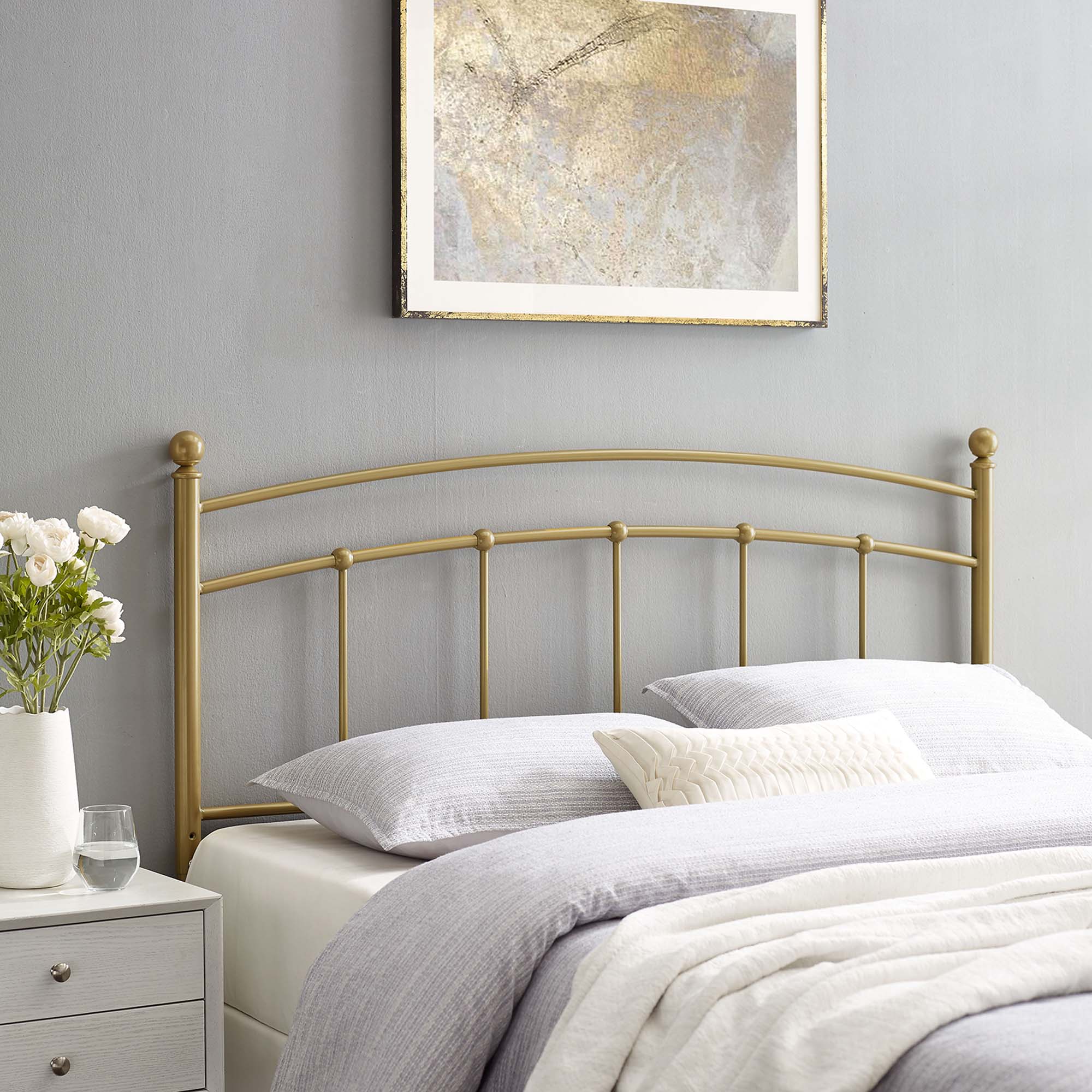 Modway Abigail Metal Twin Headboard