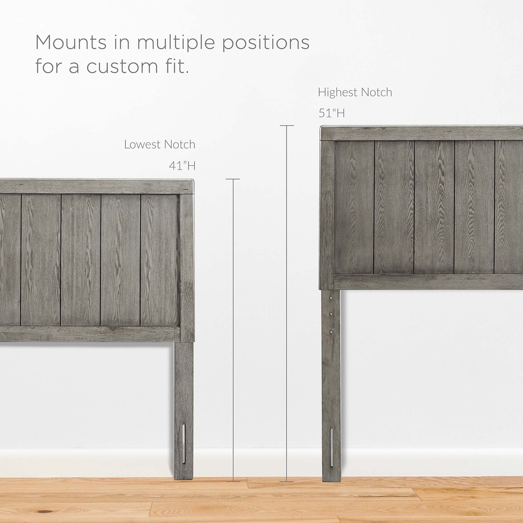 Modway Robbie Wood Twin Headboard