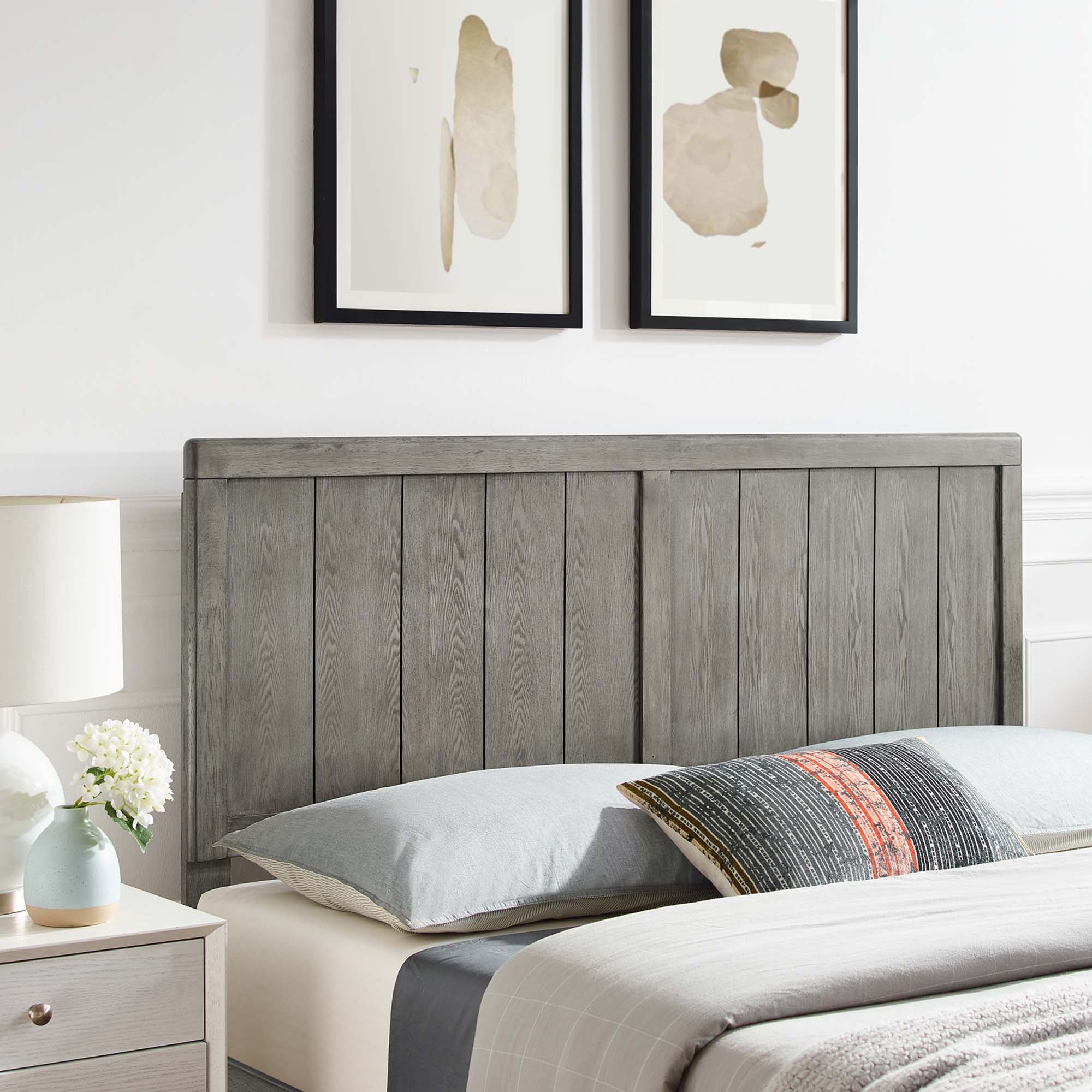 Modway Robbie Wood King Headboard