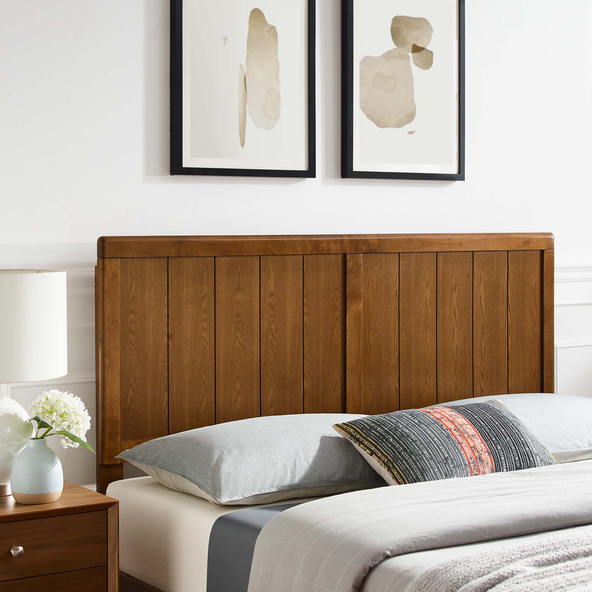 Modway Robbie Wood King Headboard