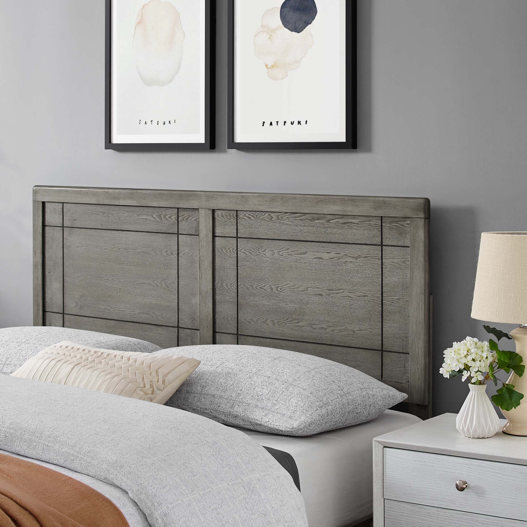 Modway Archie Wood Twin Headboard