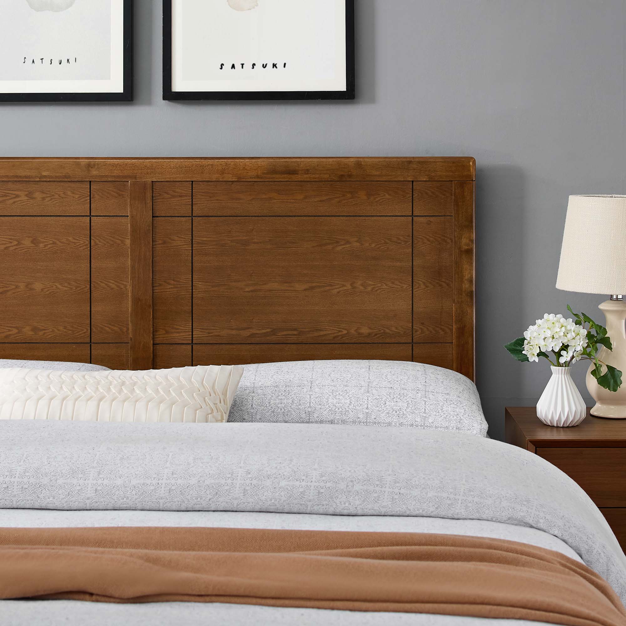 Modway Archie Wood Queen Headboard